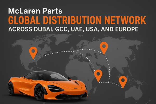 Pièces McLaren : réseau de distribution mondial à Dubaï, dans les pays du CCG, aux Émirats arabes unis, aux États-Unis et en Europe