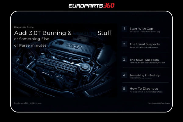Audi 3.0T : consommation et fuite d'huile - Est-ce le bouchon d'huile, le joint de cache-culbuteur ou toute autre chose ?