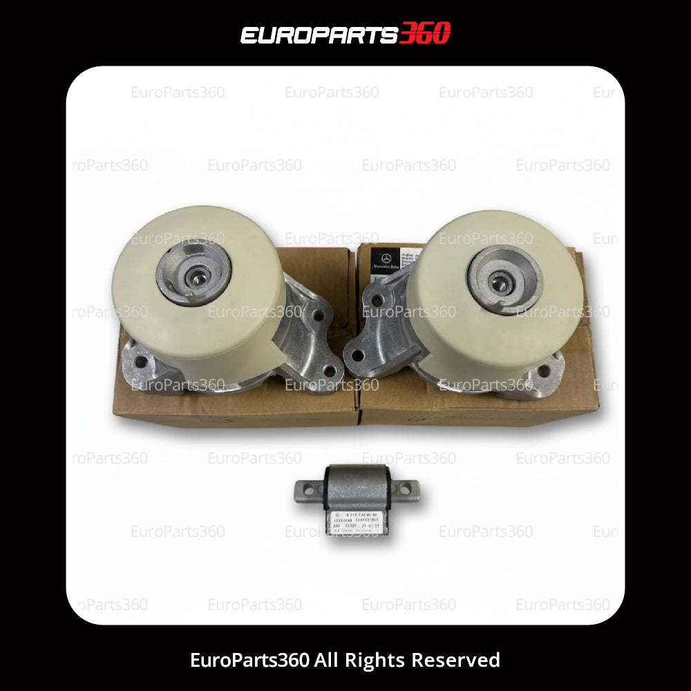 Mercedes-Benz C300 E300 GLC300 2 x Engine Mount OEM A2052400800 A2132406100