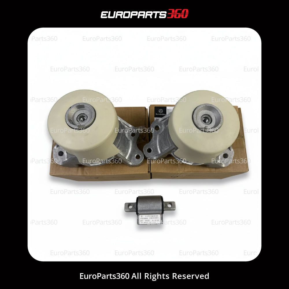 Mercedes-Benz C300 E300 GLC300 2 x Engine Mount OEM A2052400800 A2132406100