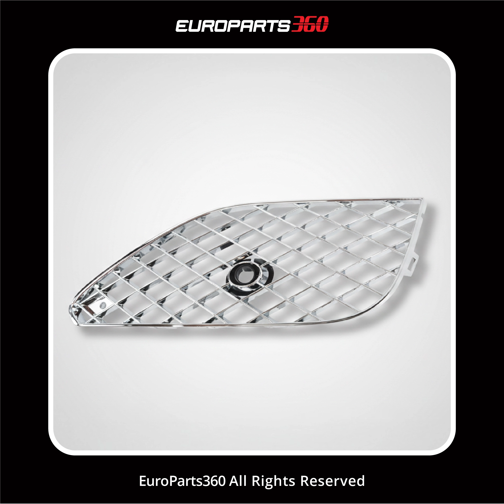 Bentley Continental GT GTC Front Bumper Right Side Grill Chrome 3W3807648 / 3W3807648R (aftermarket)