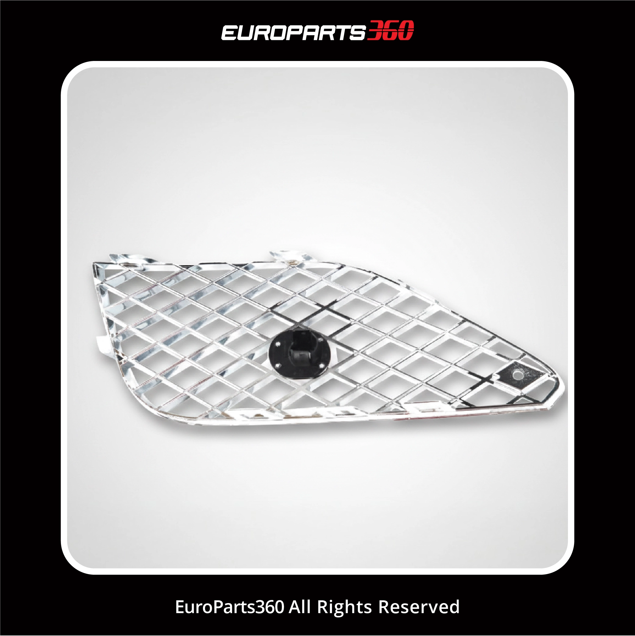 Bentley Continental GT GTC Front Bumper Right Side Grill Chrome 3W3807648 / 3W3807648R (aftermarket)