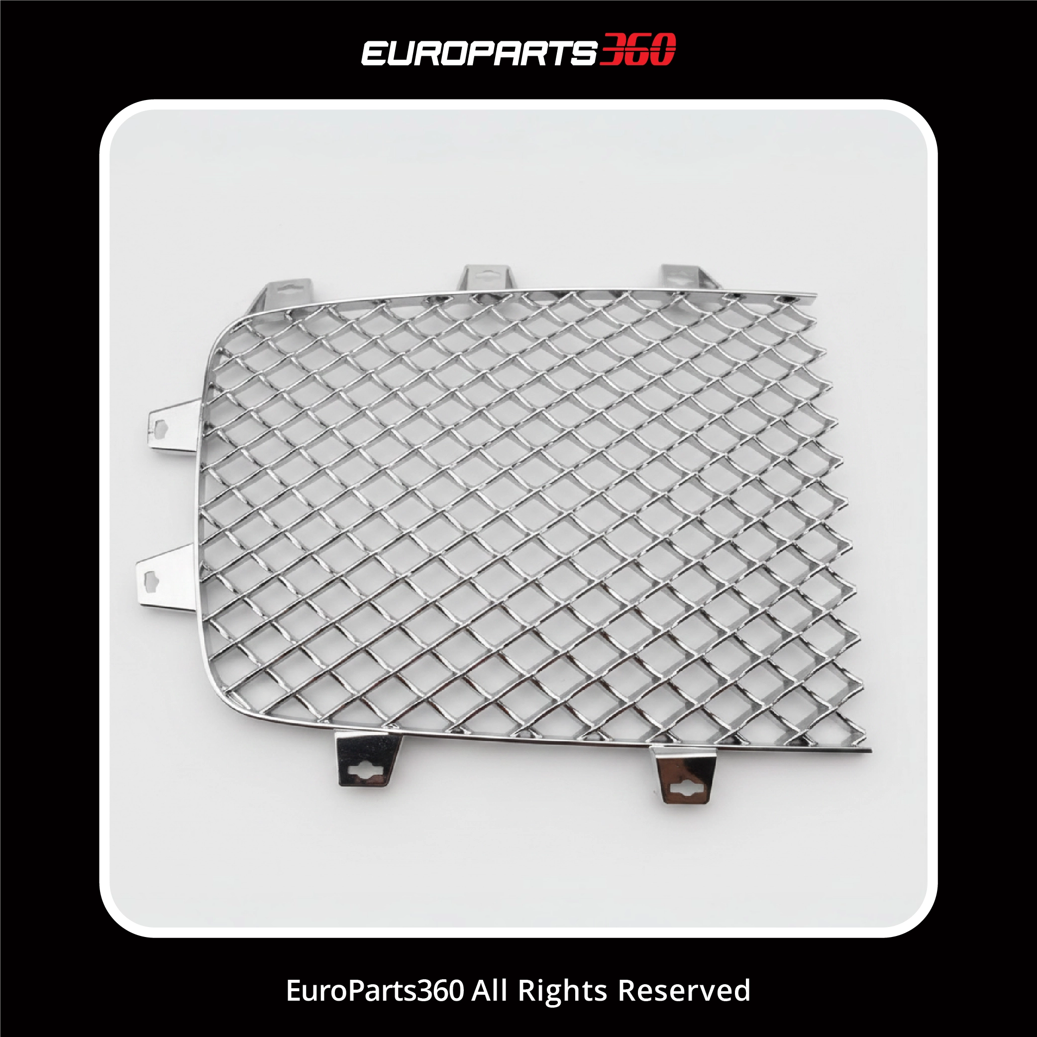 Bentley Continental GT GTC Chrome Right Main Radiator Grille 3W3853684 (aftermarket) 12-15