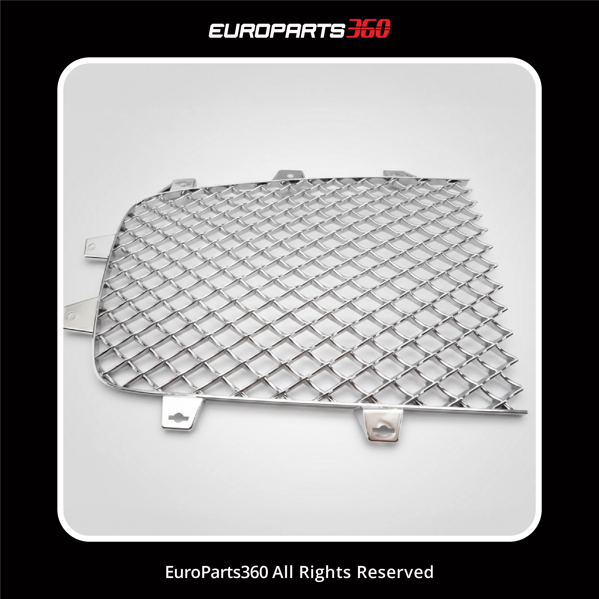 Bentley Continental GT GTC Chrome Right Main Radiator Grille 3W3853684 (aftermarket) 12-15