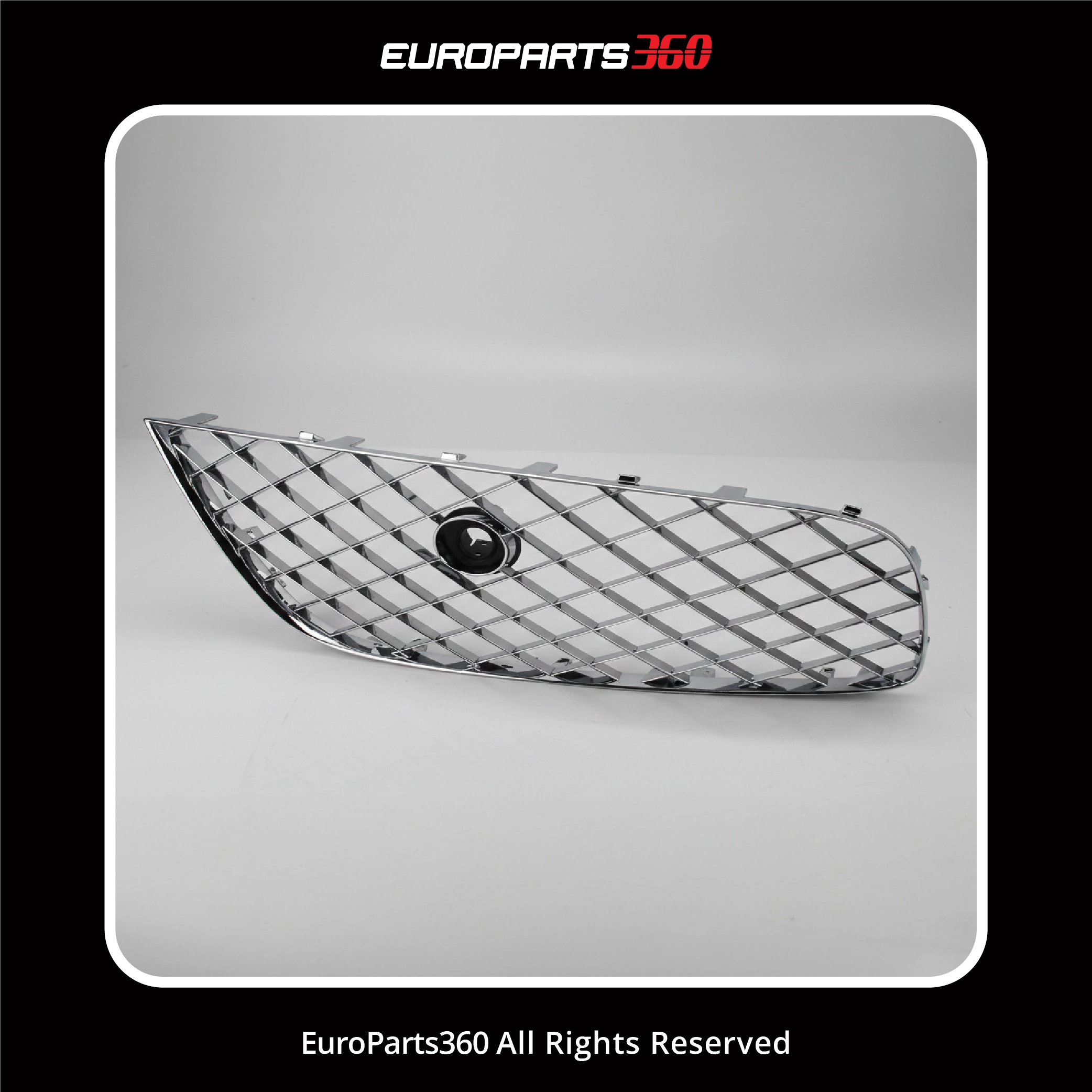 Bentley Continental GT GTC S V8 Left Front Bumper Chrome Grill 2012-2015 3W3807647C (aftermarket)