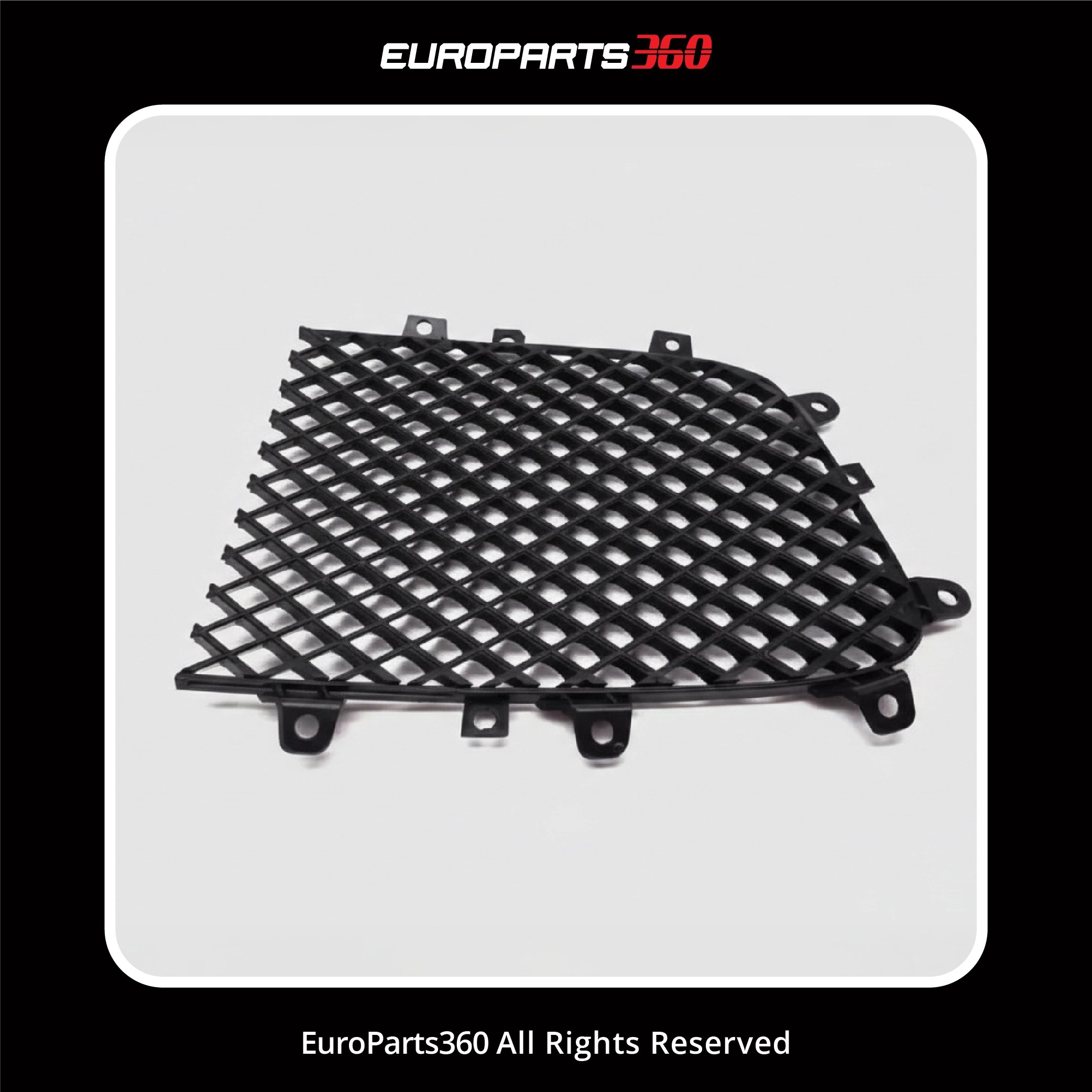 Bentley Continental GT GTC Flying Spur Black Left Center Grille Insert 3W0853683A / 3W0853683C (aftermarket)