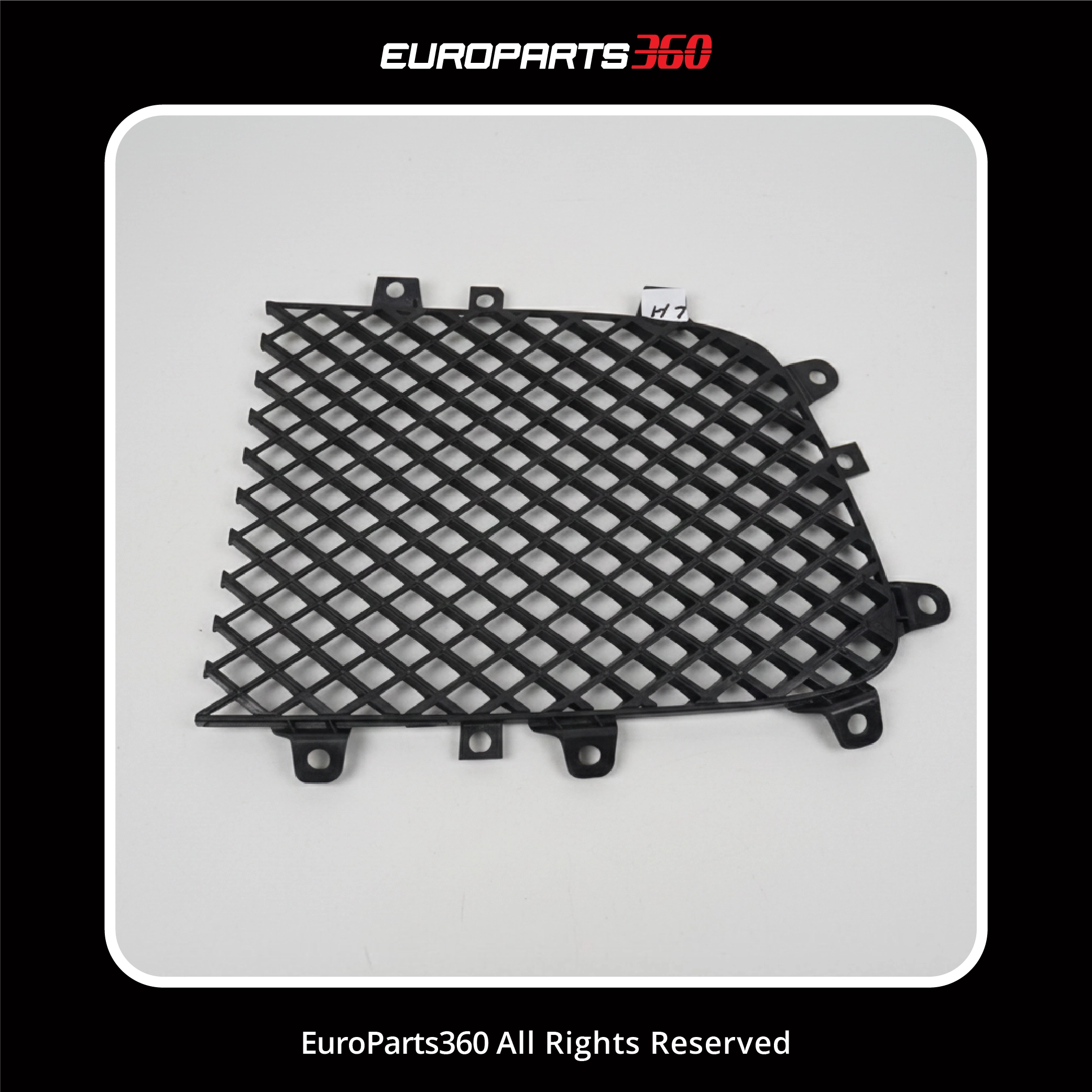 Bentley Continental GT GTC Flying Spur Black Left Center Grille Insert 3W0853683A / 3W0853683C (aftermarket)