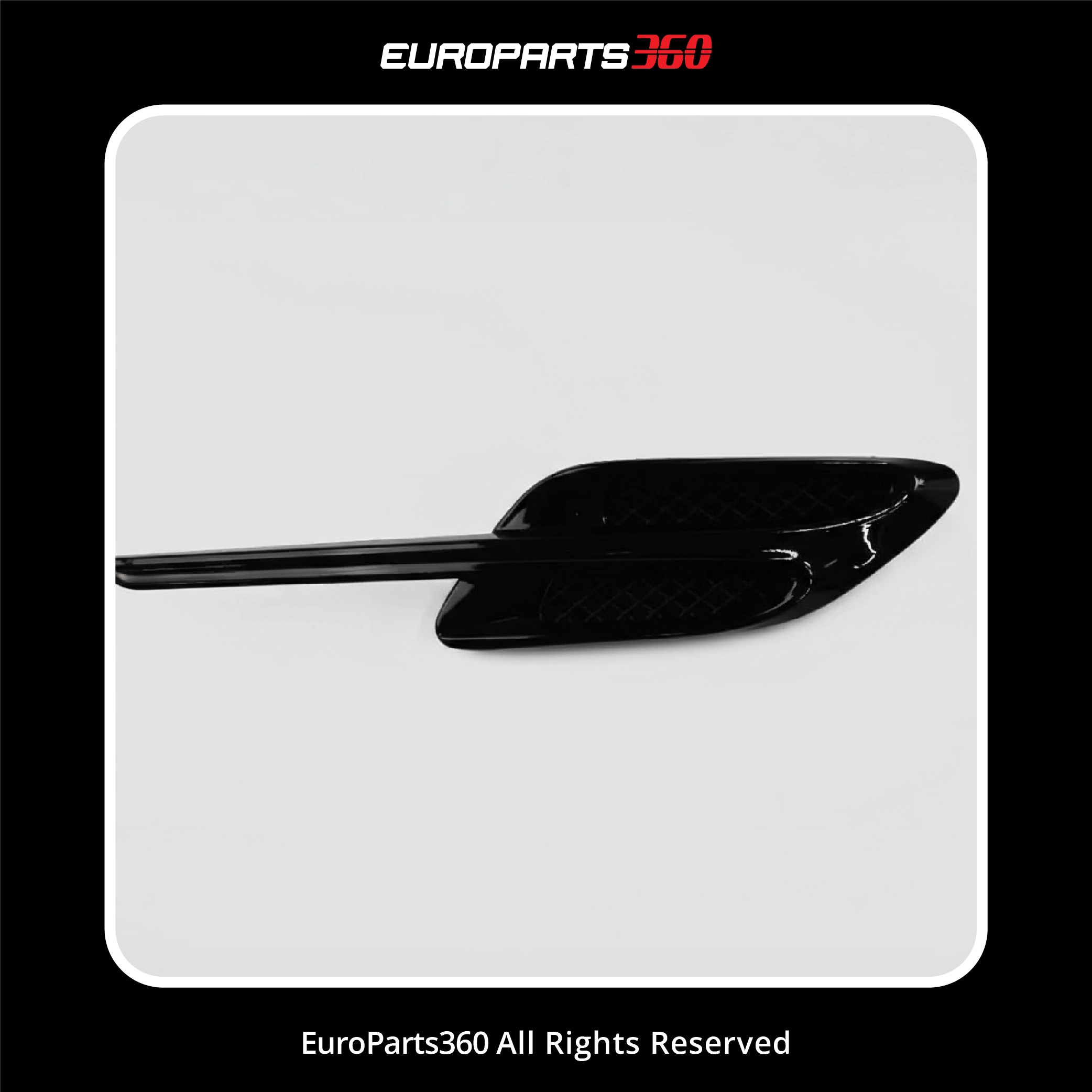 Bentley Continental GT GTC Black Left Right Fender Air Vent Grill 3W3821273B & 3W3821274B (aftermarket)