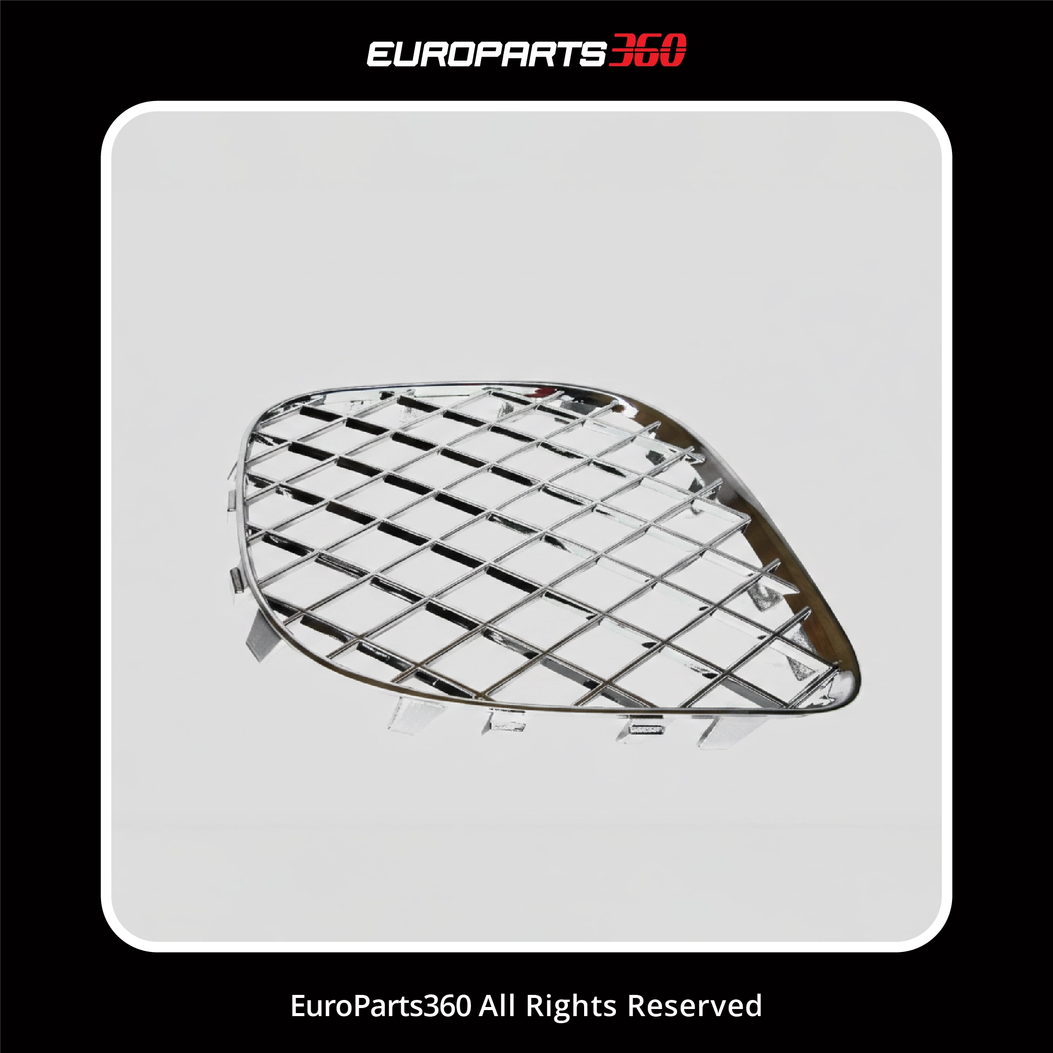 Bentley Continental Flying Spur Chrome Front Bumper Grille 3-Piece Set 3W5807667D, 3W5807682F, 3W5807683F (aftermarket)