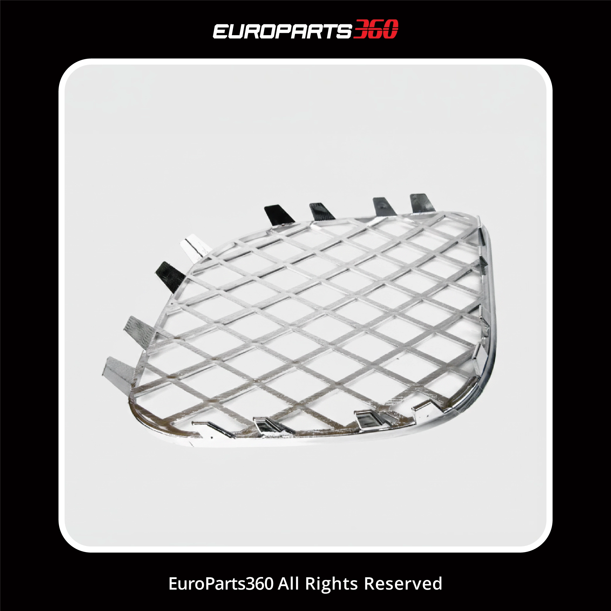 Bentley Continental Flying Spur Chrome Front Bumper Grille 3-Piece Set 3W5807667D, 3W5807682F, 3W5807683F (aftermarket)