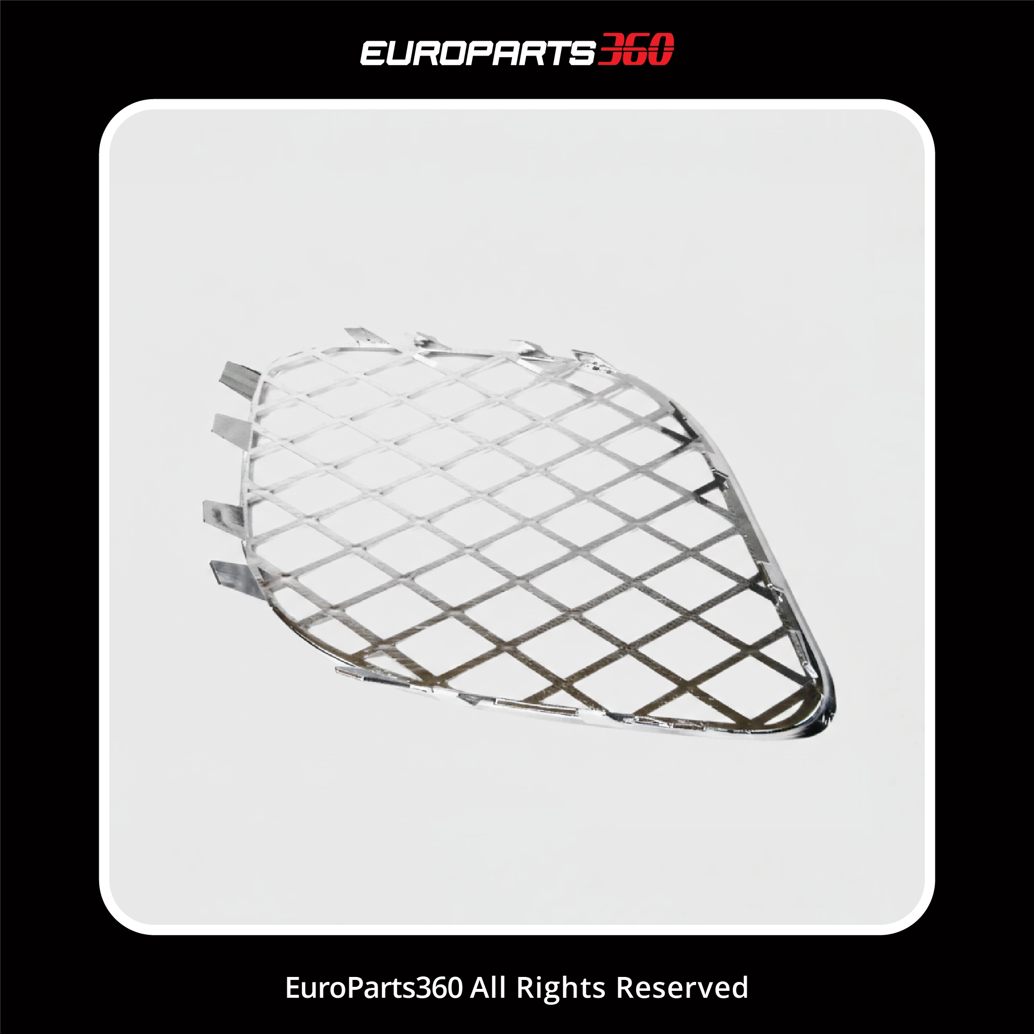 Bentley Continental Flying Spur Chrome Front Bumper Grille 3-Piece Set 3W5807667D, 3W5807682F, 3W5807683F (aftermarket)