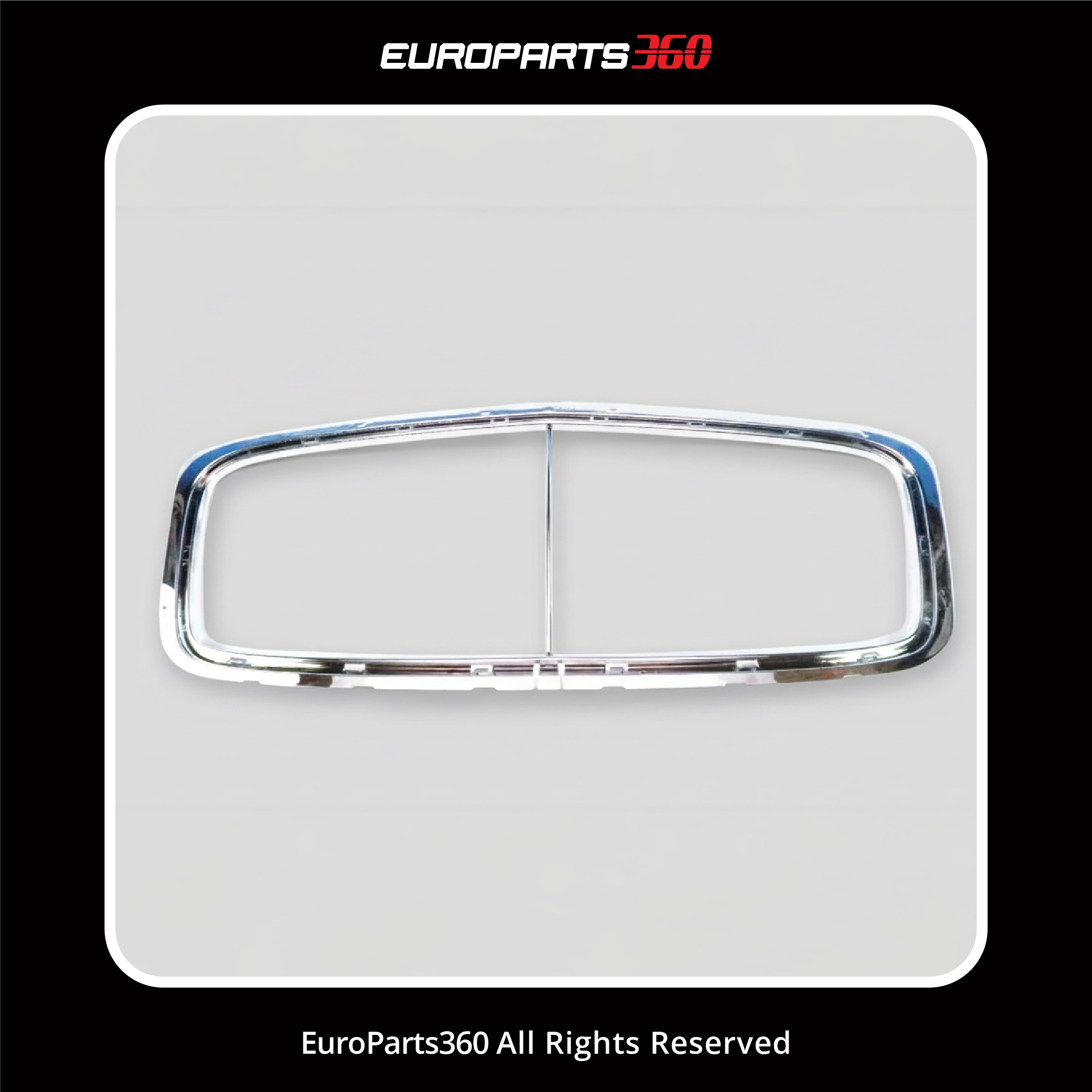 Bentley Continental GT GTC Flying Spur Main Radiator Grille with Chrome Trim 3-Piece Set Aftermarket 2009-2011