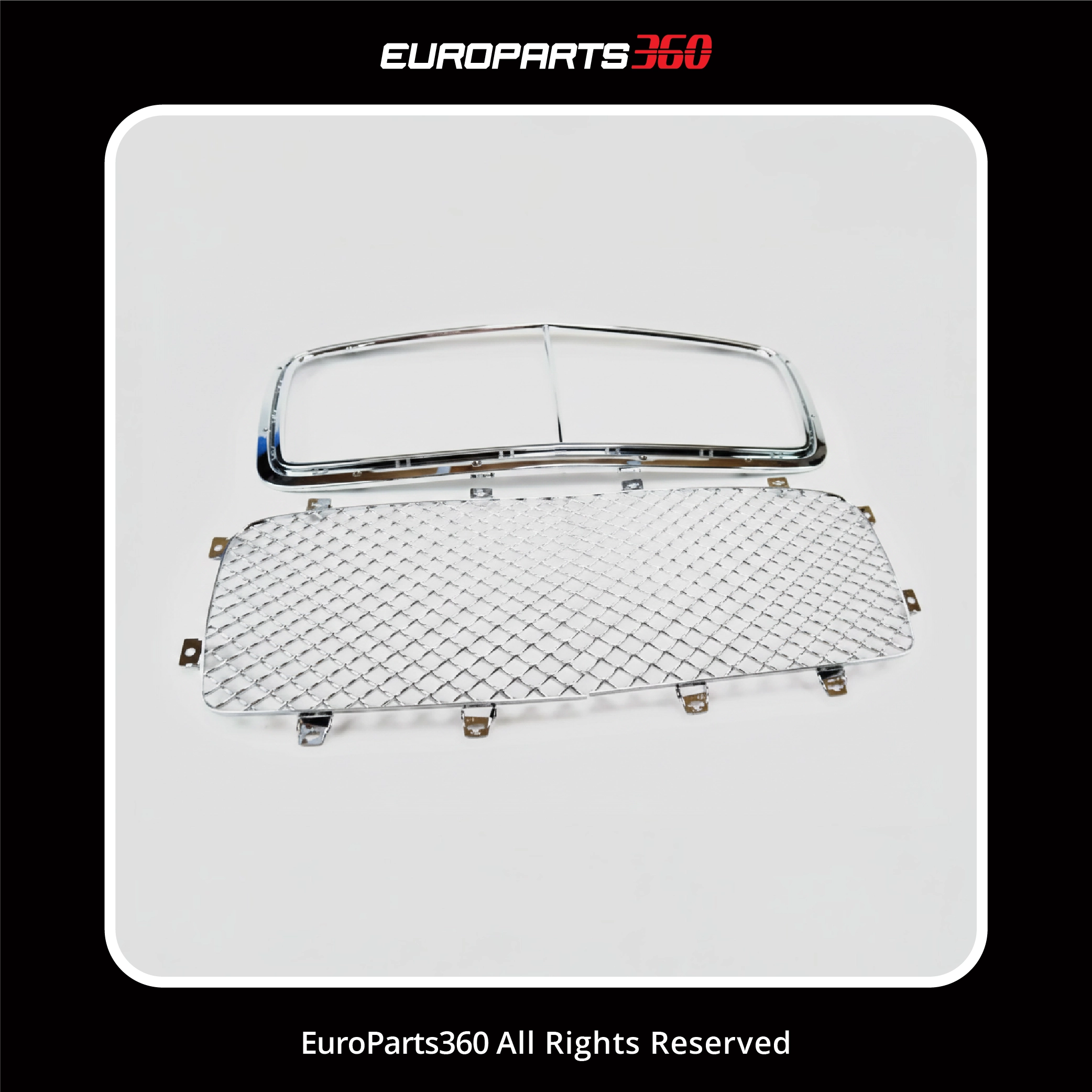 Complete Main Radiator Grille Assembly Bentley Flying Spur (2014-2018) 4-Piece Set (aftermarket)