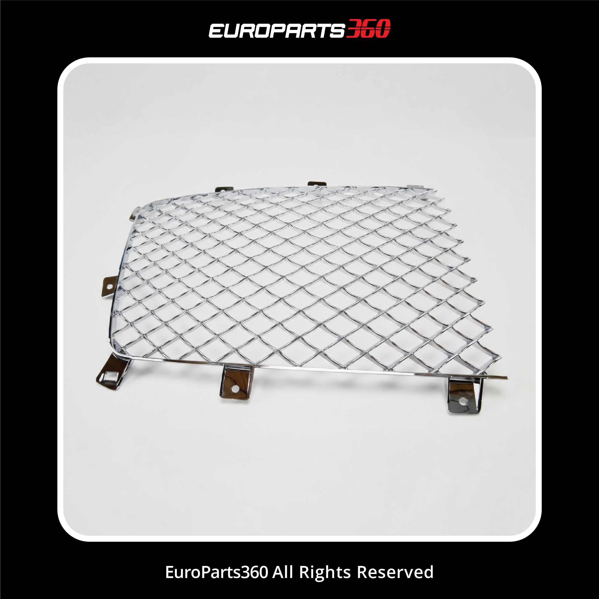 Bentley Continental GT / GTC (2012-2015) Front Radiator Grille Kit (Chrome) |3W3853667A, 3W3853683, 3W3853684 (aftermarket)