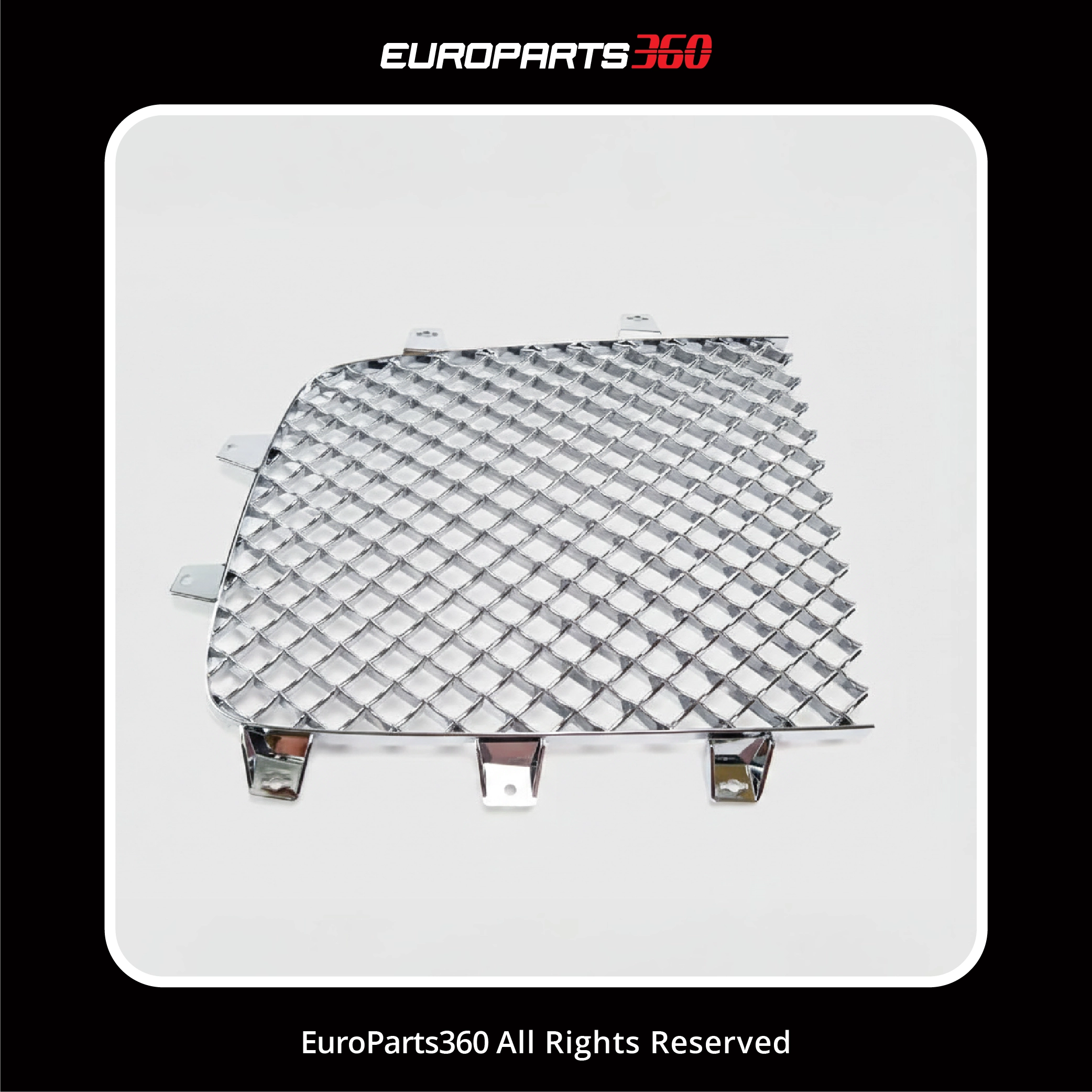 Bentley Continental GT / GTC (2012-2015) Front Radiator Grille Kit (Chrome) |3W3853667A, 3W3853683, 3W3853684 (aftermarket)