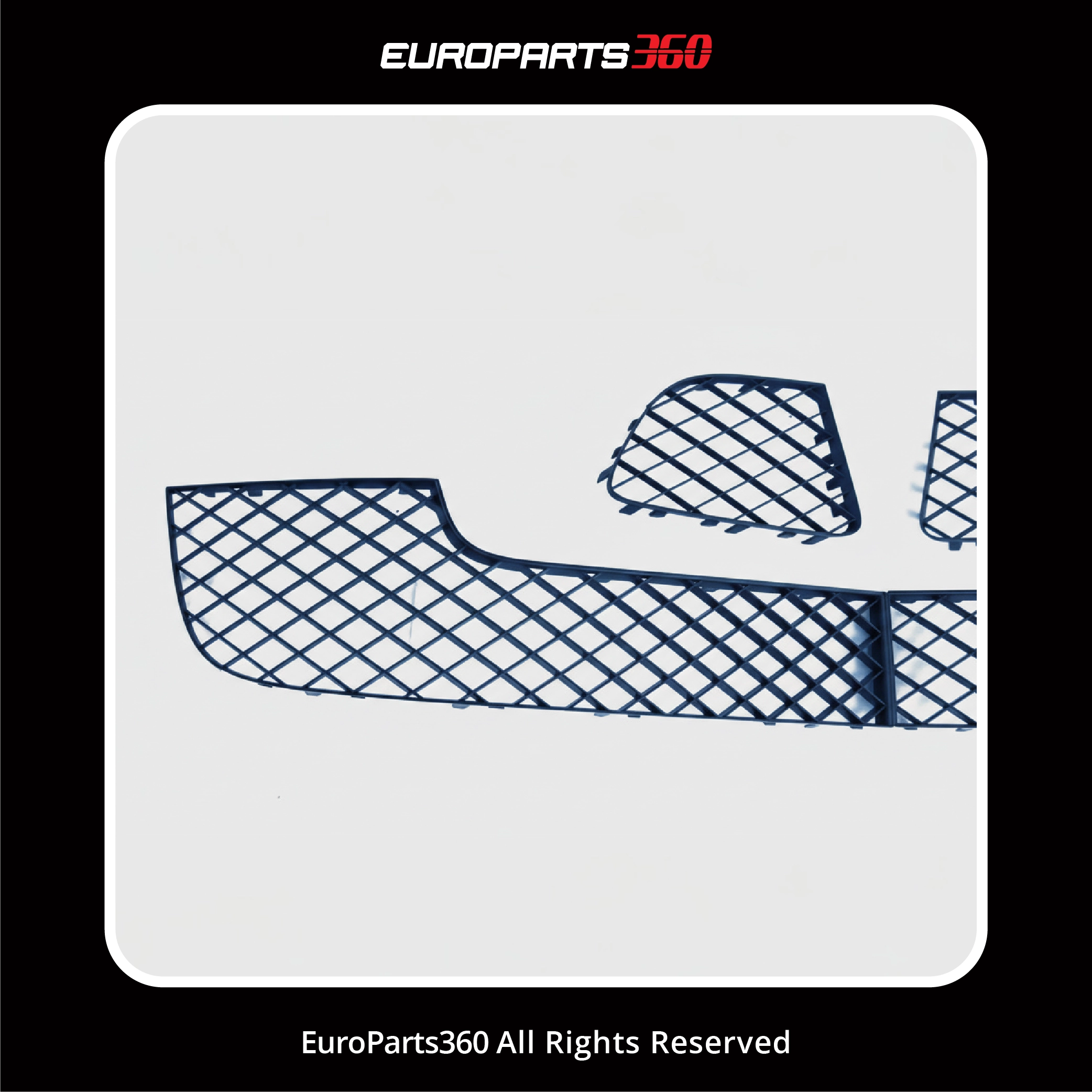 Bentley Continental GT W12 (2012-2015 Front Bumper Grille Set 3W3807681, 3W3807682, 3W3807683