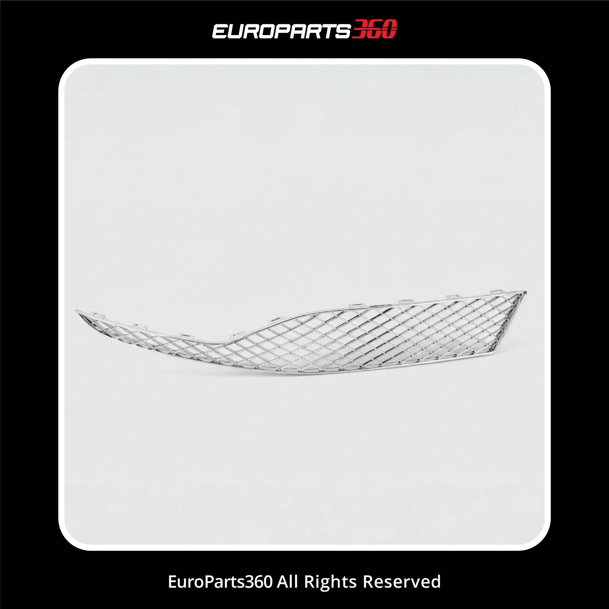 Bentley Continental GT GTC Complete Front Bumper Chrome Grills 4-Piece Set 2016-2018 (aftermarket)