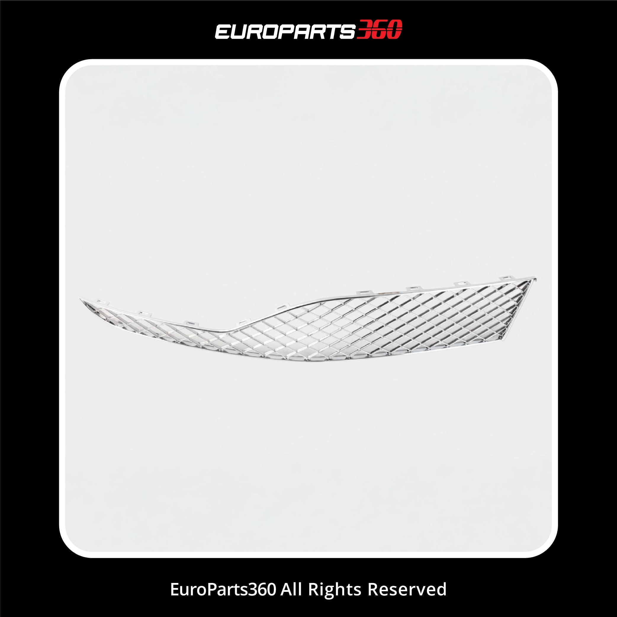 Bentley Continental GT GTC Front Bumper Center Grill Set Chrome 3W3807681, 3W3807682 2016-2018 (aftermarket)