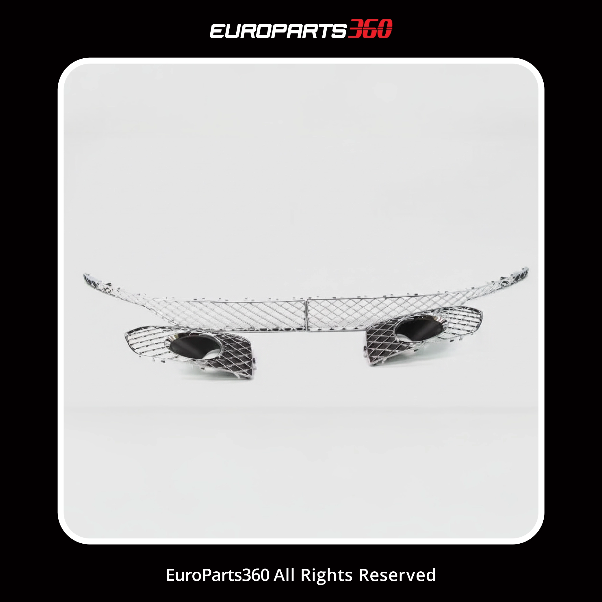 Bentley Bentayga Front Bumper Cover with Grilles Complete Assembly 2016-2020 (aftermarket)