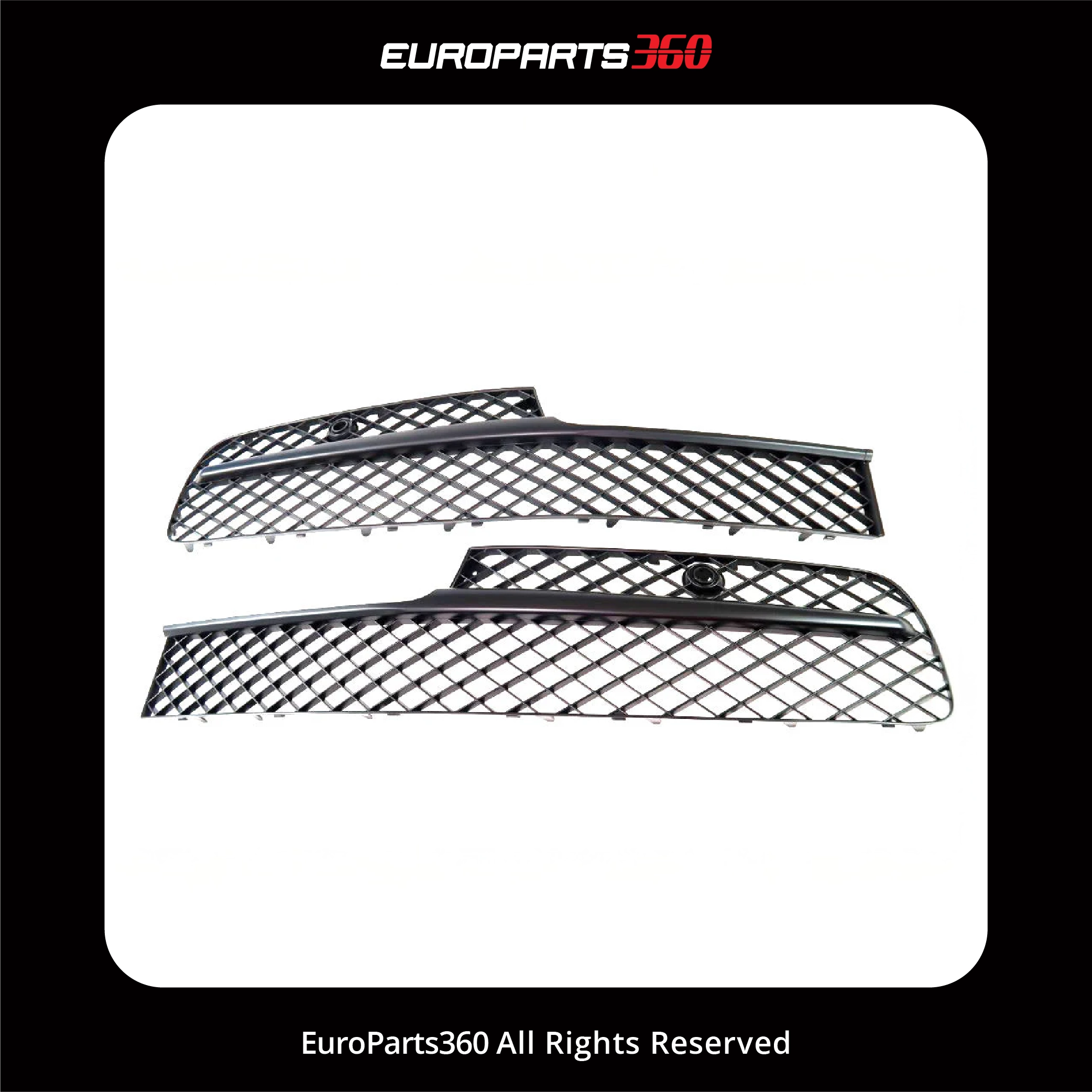 Bentley Continental Flying Spur Front Bumper Grilles Left & Right 4W0807647 & 4W0807648 (aftermarket)