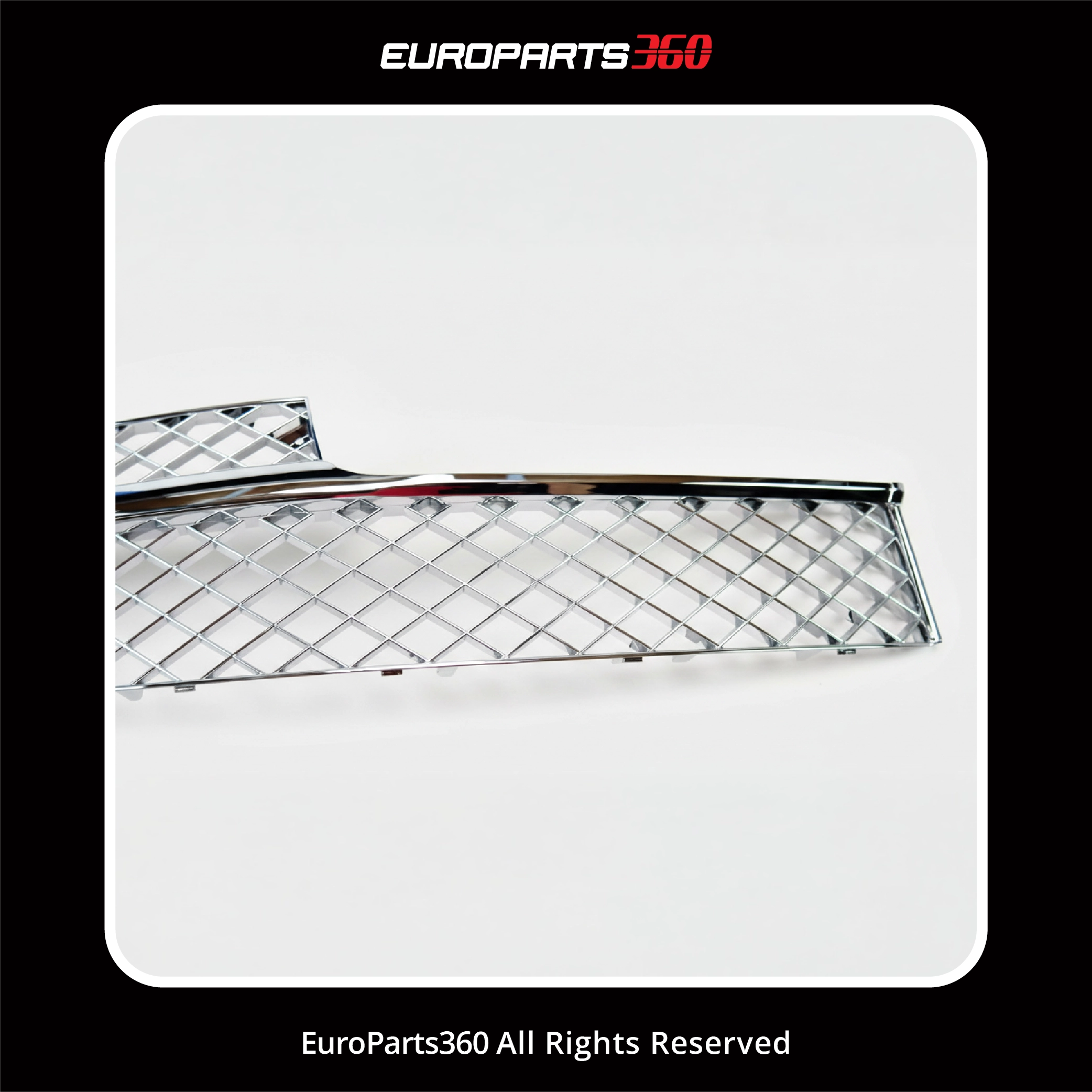 Bentley Continental Flying Spur Front Chrome Bumper Grilles Left & Right 4W0807647 & 4W0807648 (aftermarket)