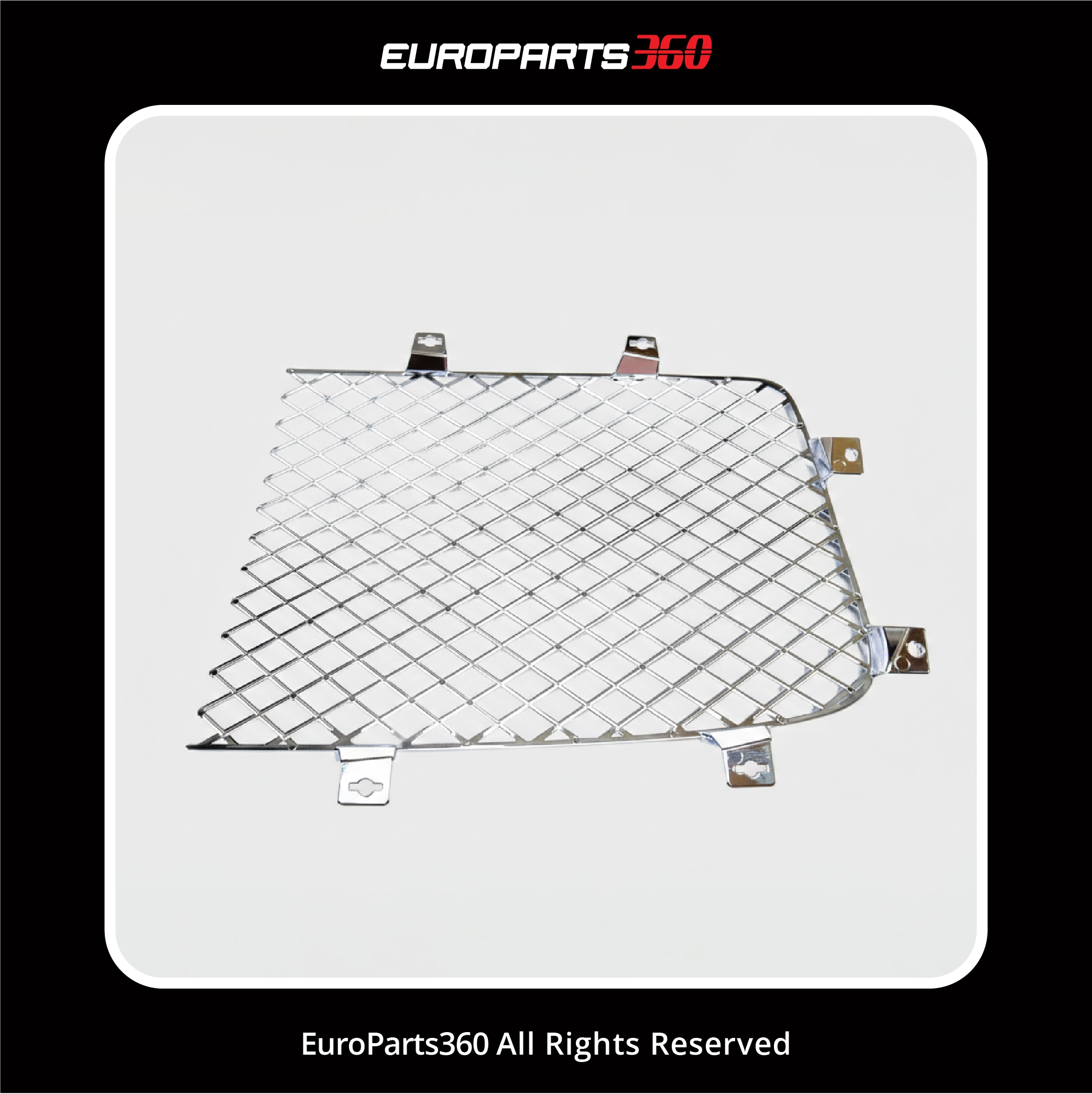 Bentley Continental Flying Spur Radiator Chrome Trim with Grille Inserts Complete Set 2014-2019 (aftermarket)