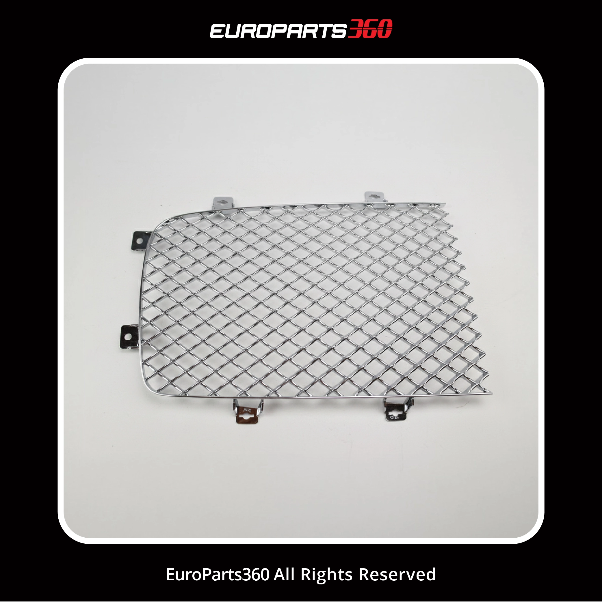 Bentley Continental Flying Spur Main Radiator Chrome Grille Inserts 4W0853683, 4W0853684 2014-2019 (aftermarket)