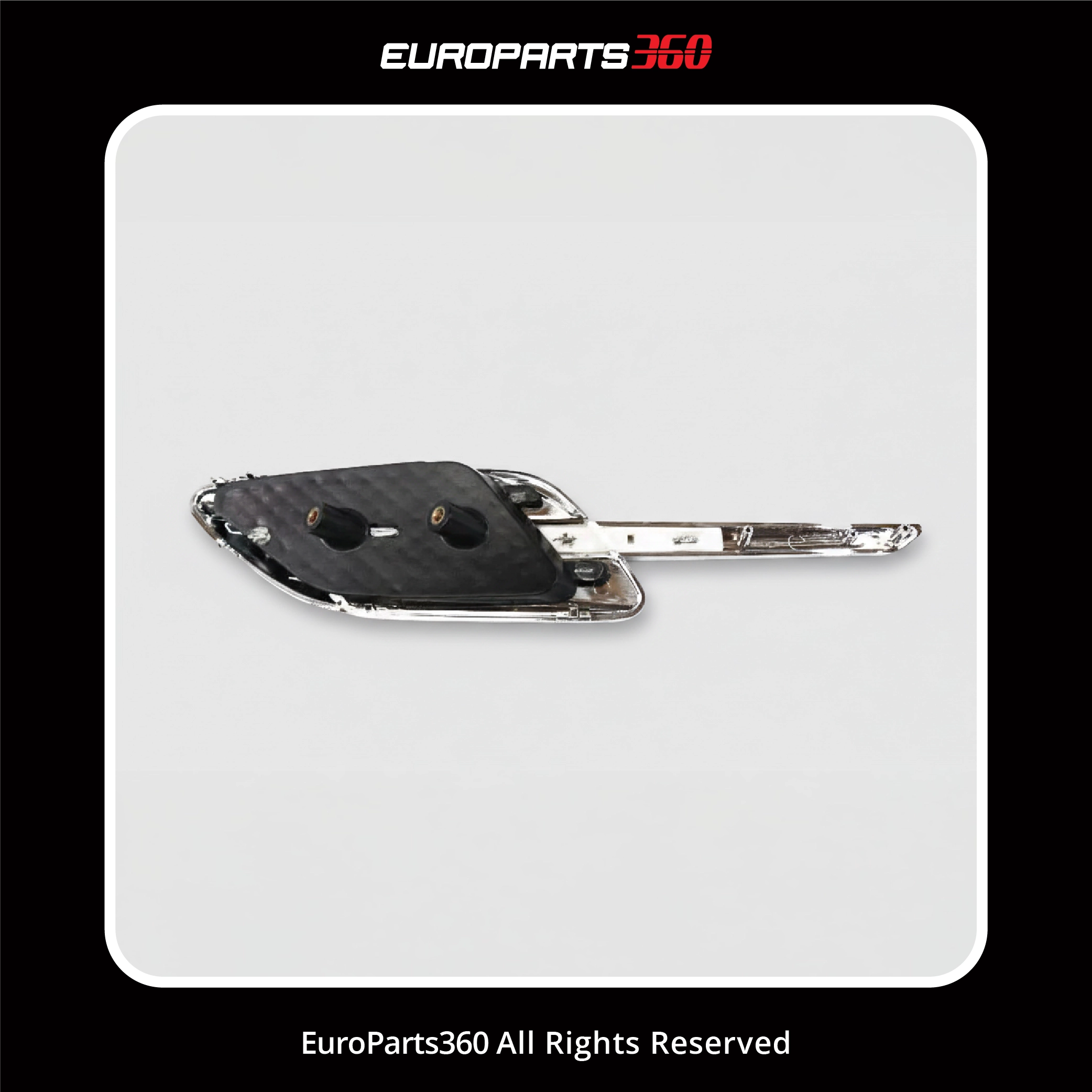 Bentley Continental GT/GTC Chrome Fender Air Vent Grill 2-Piece Set 3W3821273B 3W3821274B (aftermarket)