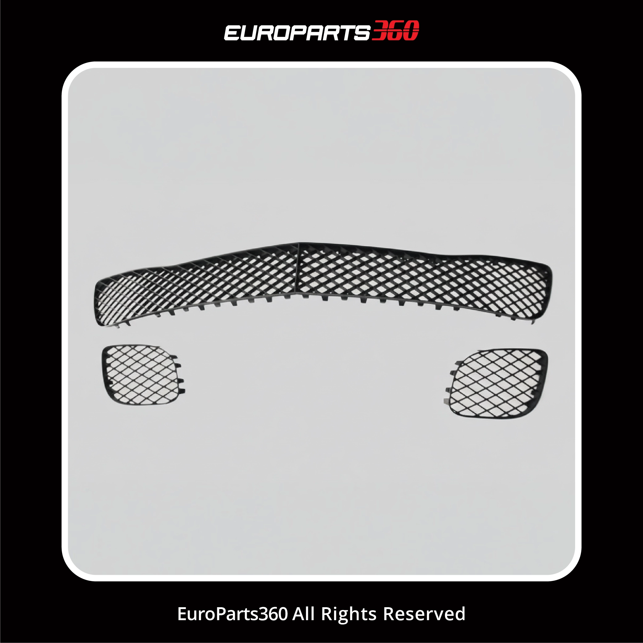 Bentley Flying Spur Speed Black Bumper Grille Set 2009-2013 (3W5807667D) (aftermarket)