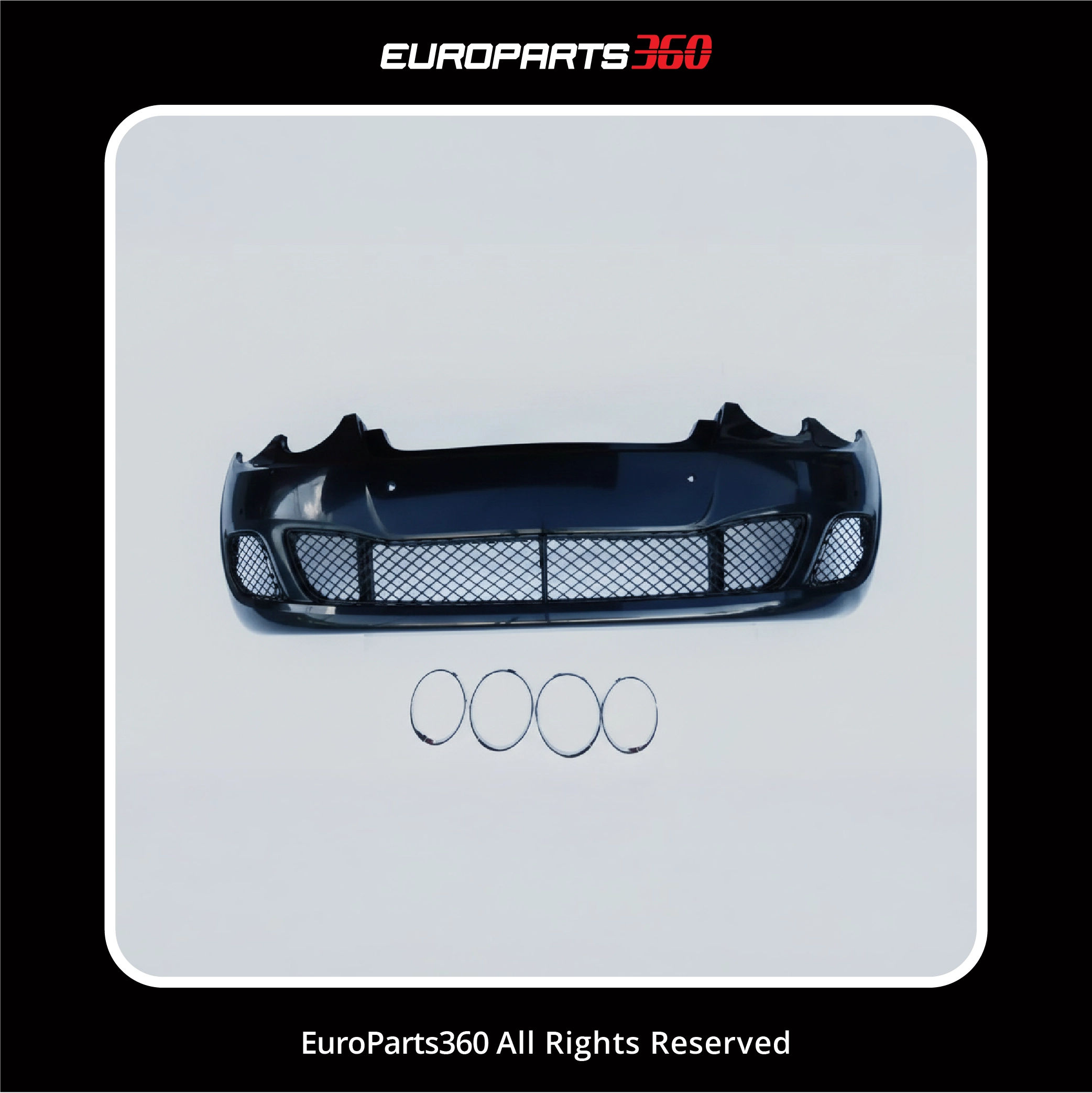 Bentley Flying Spur Speed Front Bumper Kit 2006-2013 (Black Grilles) 3W5807217AC (aftermarket)