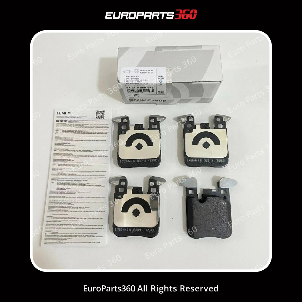 BMW 1 2 3 4 Series Rear M Sport Brake Pad Kit w/ Sensor 34216887576