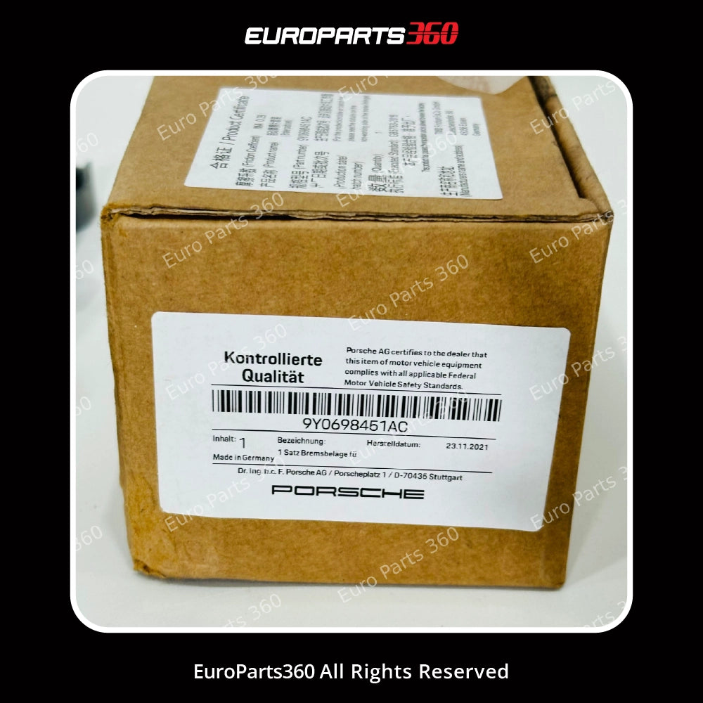 Porsche Rear Brake Pad & Sensor Kit Cayenne 9Y0 (9Y0698451AC) 2017-2026