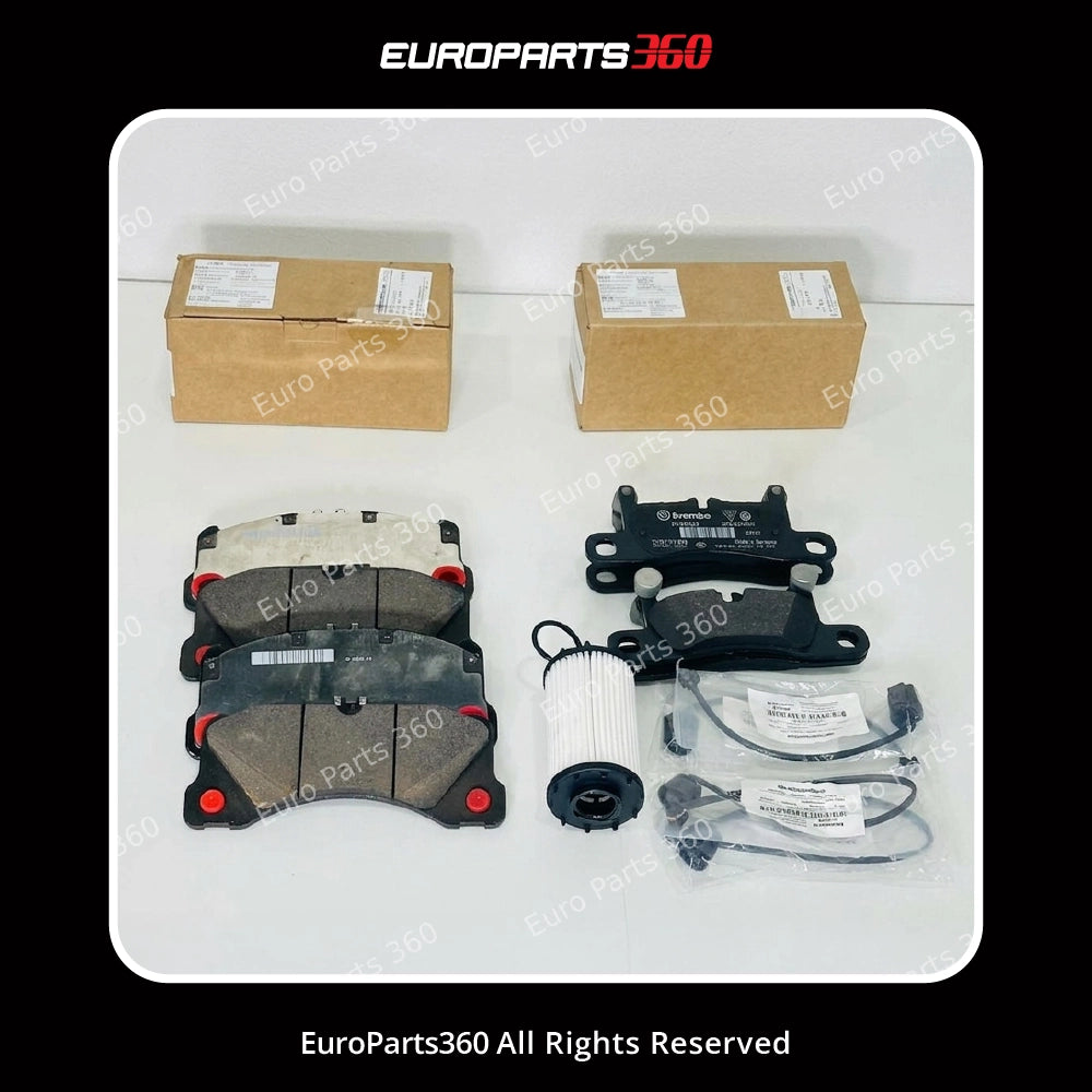 Porsche Cayenne Brake Pad Set + Oil Filter 9Y0 (9Y0698151S & 9Y0698451AE)