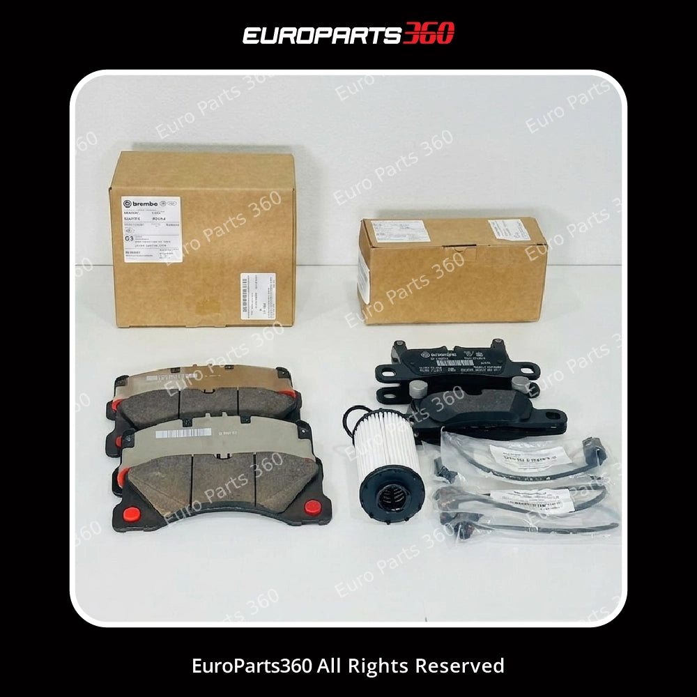 Porsche Cayenne Brake Pad Set + Oil Filter 9Y0 (9Y0698151S & 9Y0698451AE)