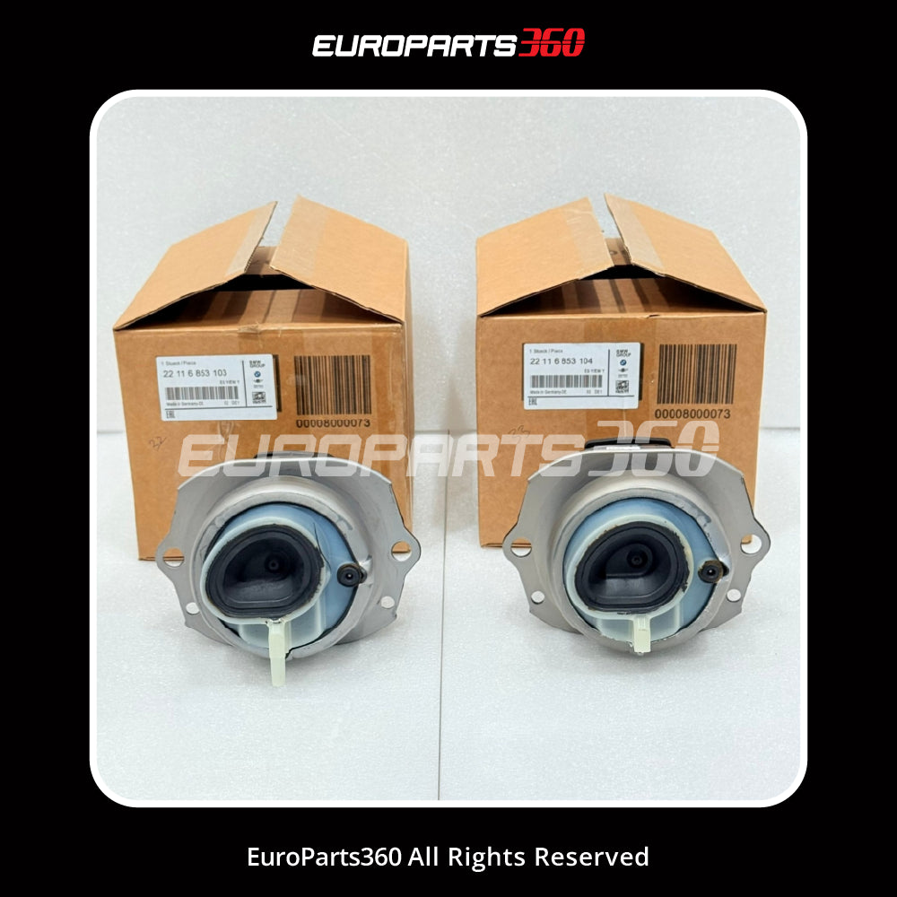 BMW X5 X6 Left & Right Engine Mount Set 22116853103 22116853104 2013–19