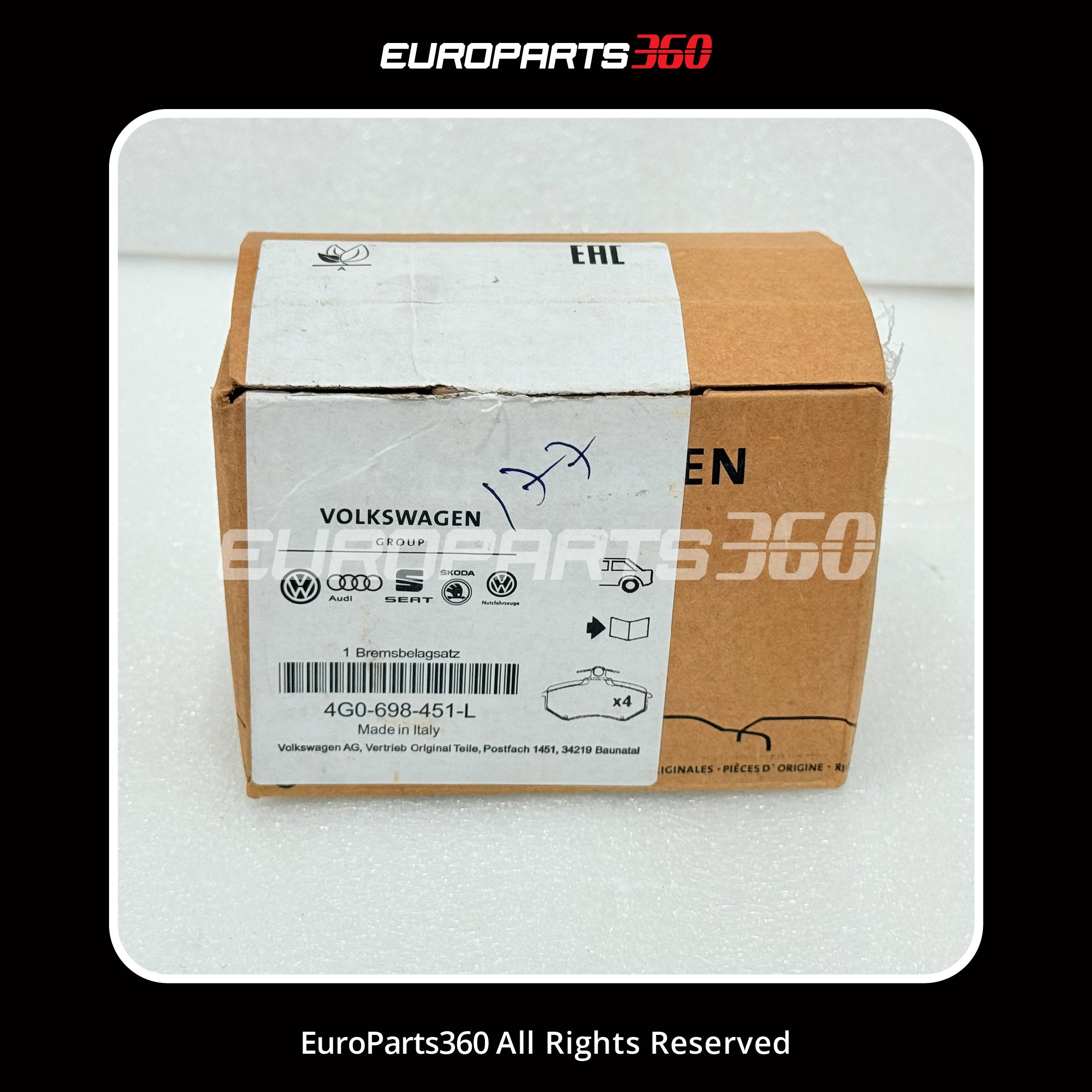 Porsche Macan Rear Brake Pads Set w/ Sensors 4G0698451A 4G0698451L