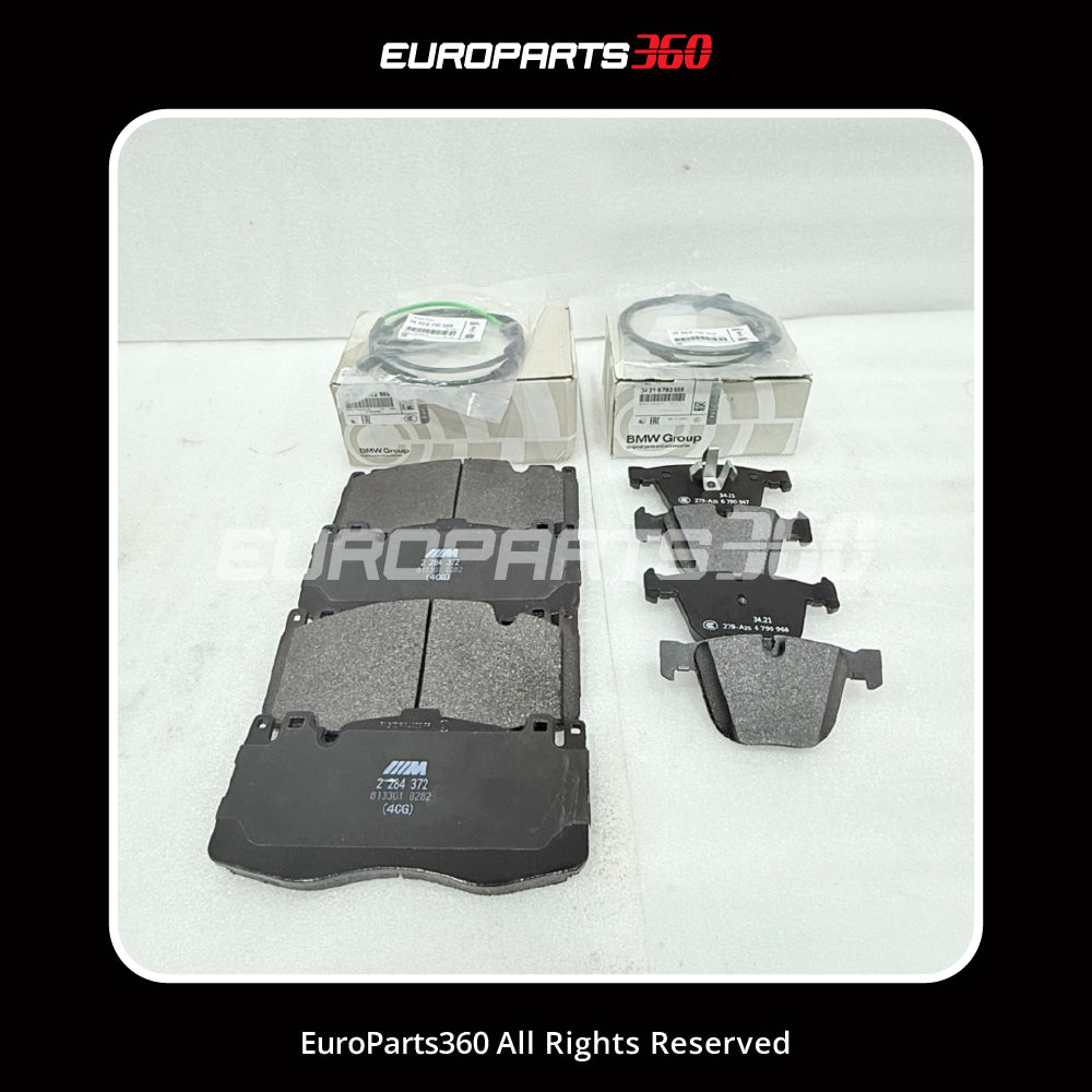 BMW X5M X6M Front & Rear Brake Pad Set 34117852969 34216794879 (2014-2019)