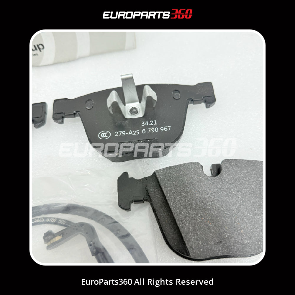 BMW 5 6 7 X5 X6 Rear Brake Pad Set - 34216783555, 34356789505