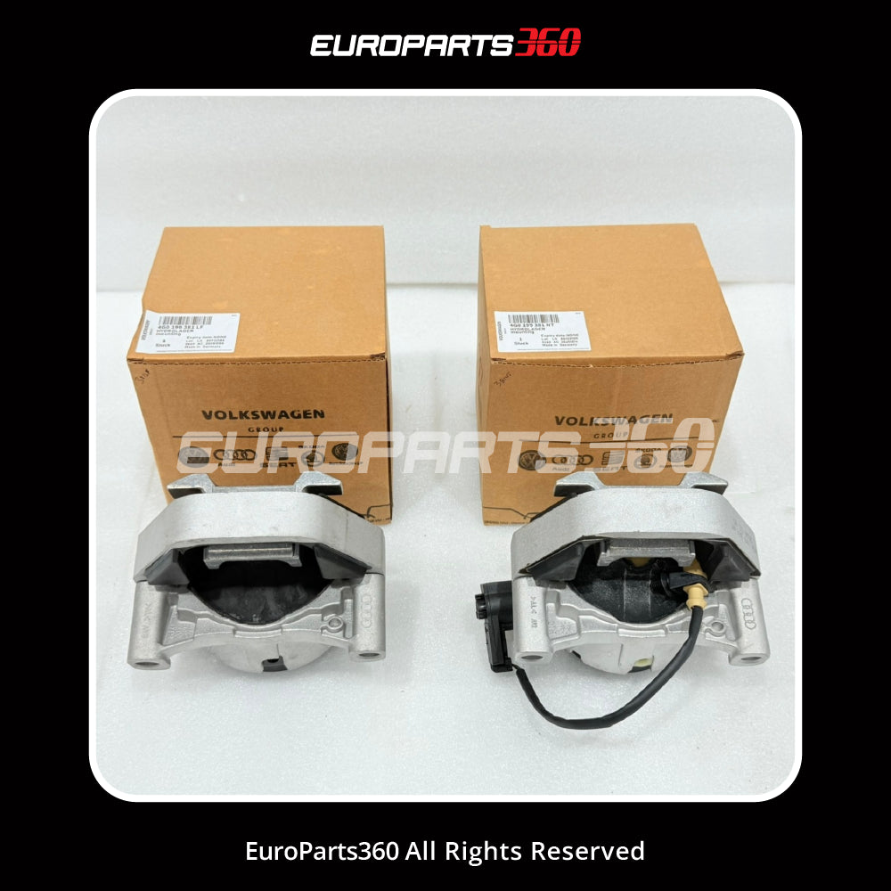 Audi A6 A7 Genuine Engine Mount Set 4G0199381LE + 4G0199381LF