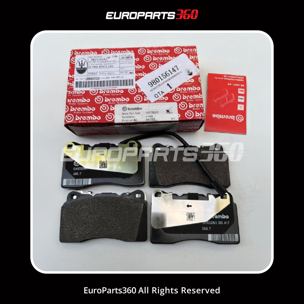 Maserati Ghibli Quattroporte Front Brake Pad Set — OEM 980156147