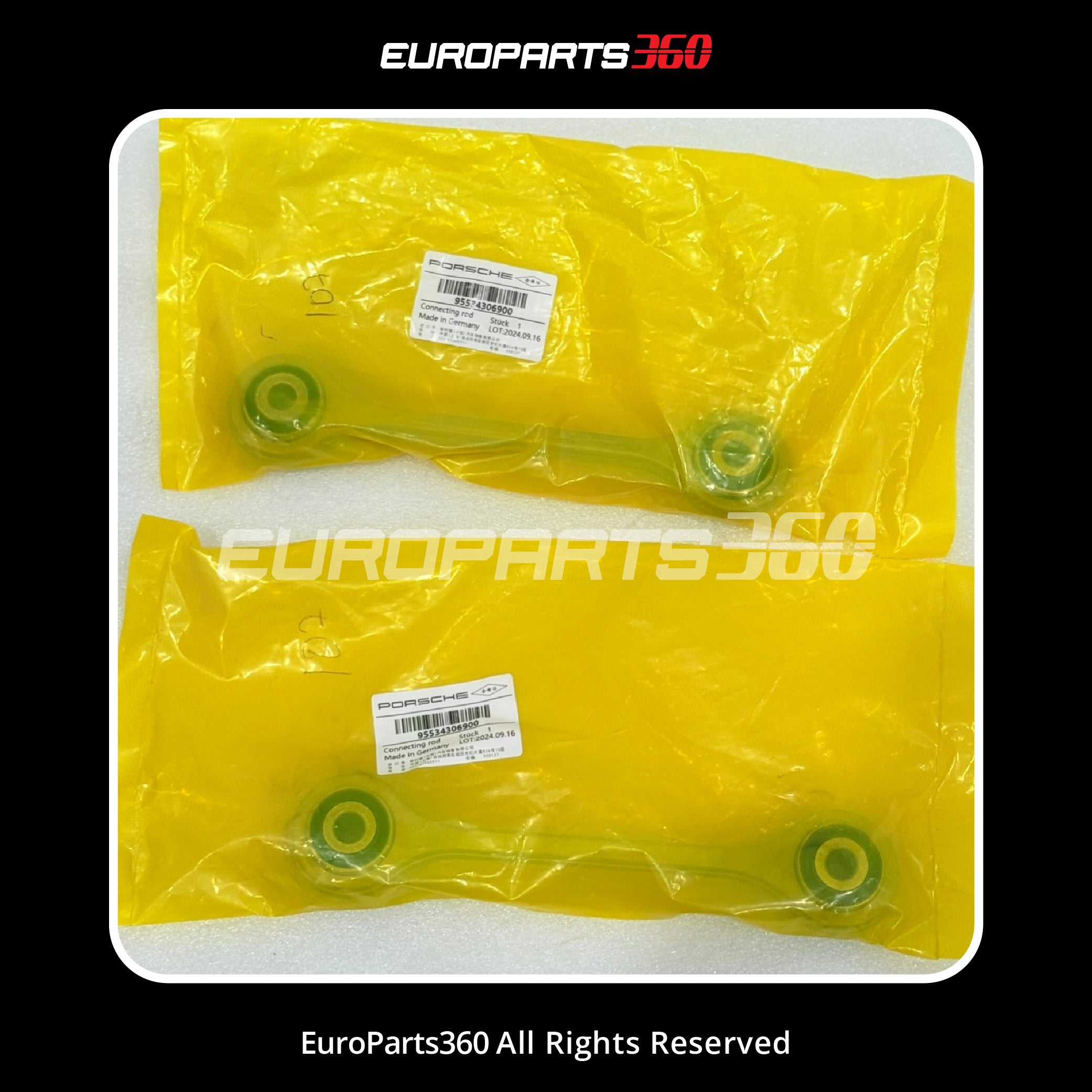 Porsche Cayenne Front Sway Bar Drop Link, Right & Left — OEM 95534306900