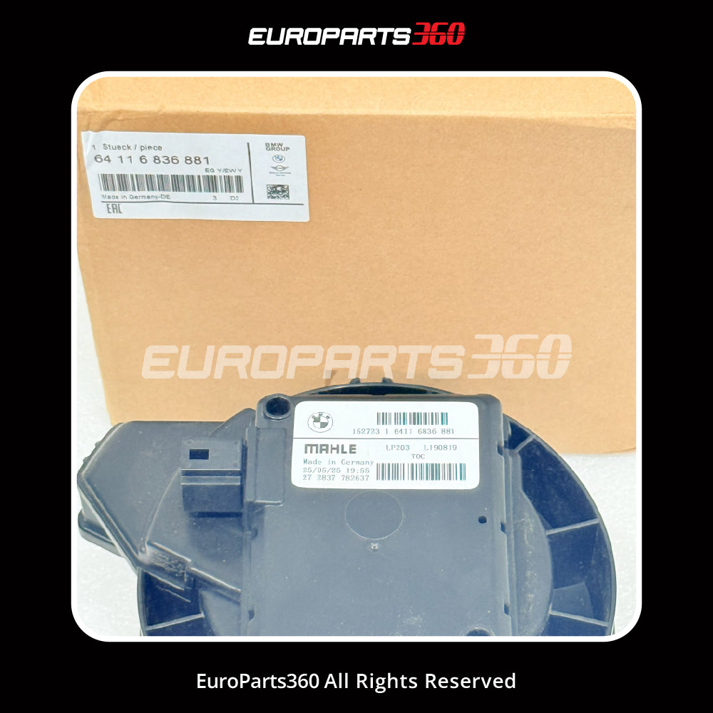 BMW Genuine A/C Blower Motor Assembly - 64116836881