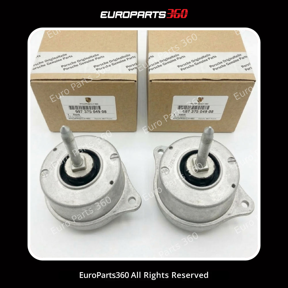 2pc Porsche 911 997 Rear Left & Right Engine Mount Set 99737504908 (2005-2012) Europarts360