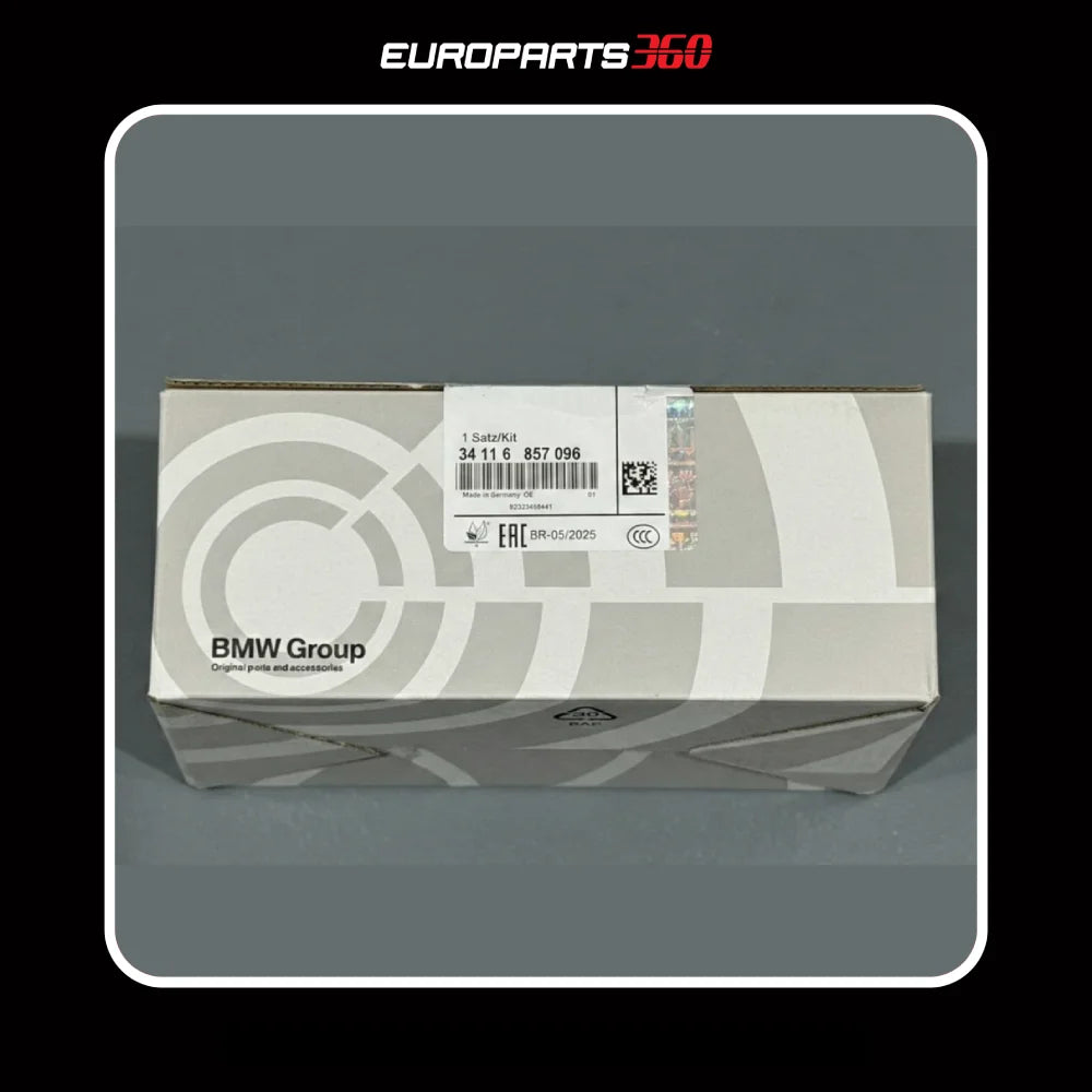 BMW X5 X6 Front Brake Pads with Sensor - 34116857096