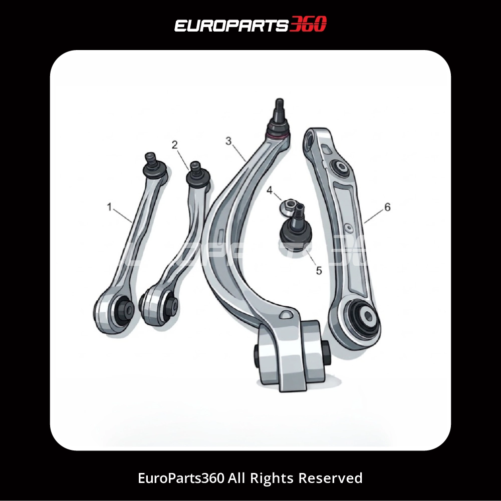 Bras de suspension inférieurs et supérieurs gauches Bentley Bentayga 36A407151A-4M0407693E- 4M0407505C 4M0407509C-INFÉRIEUR-SUPÉRIEUR-JEU