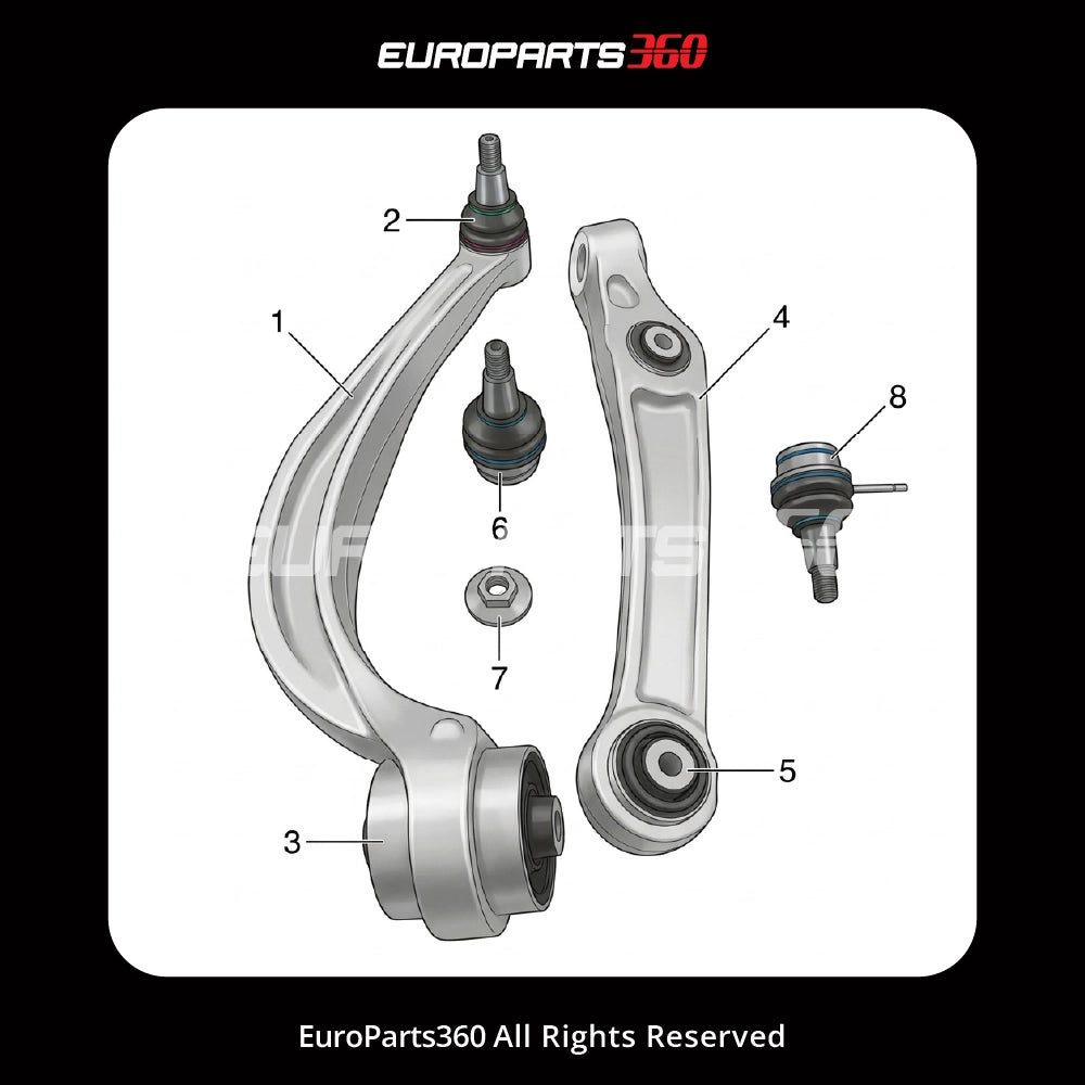Bentley Bentayga Left Lower Control Arms 36A407151A-4M0407693E- LOWER-SET