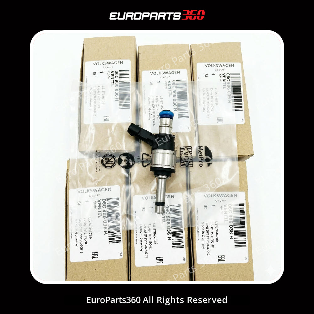 6-Piece Audi A4 A5 A6 A7 A8 Q7 3.0L High-Pressure Fuel Injector Set 06C906036H