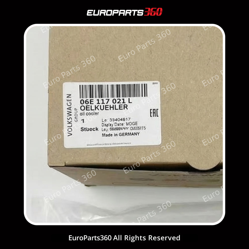 Audi A4 A5 A6 A7 A8 Q5 Q7 3.0T Engine Oil Cooler 06E117021L (2004-2018)