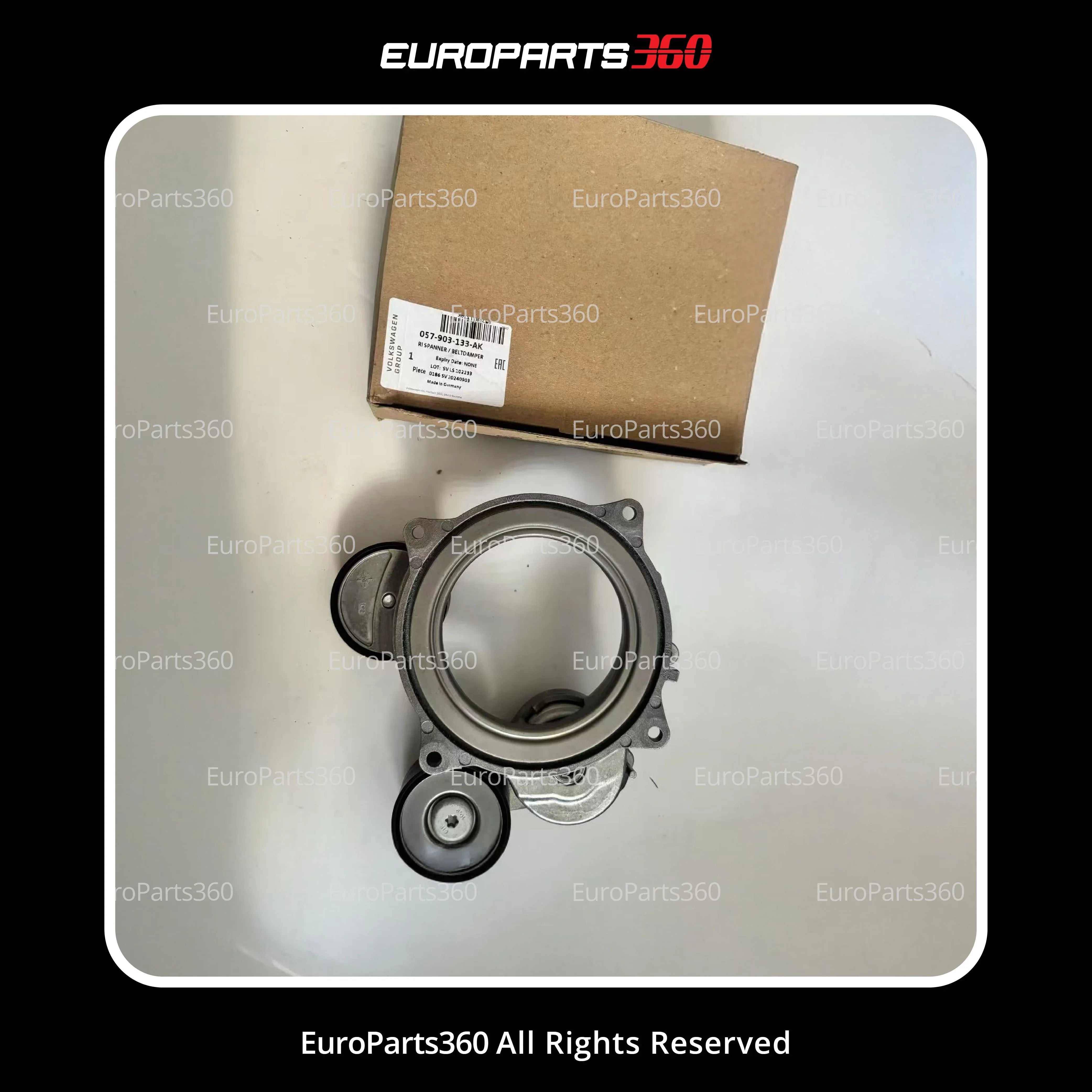 Audi A4, A5, A6, A7, A8, Q5, Q7, Q8 Belt Tensioner for V-Ribbed Belt 057903133AK - Europarts360