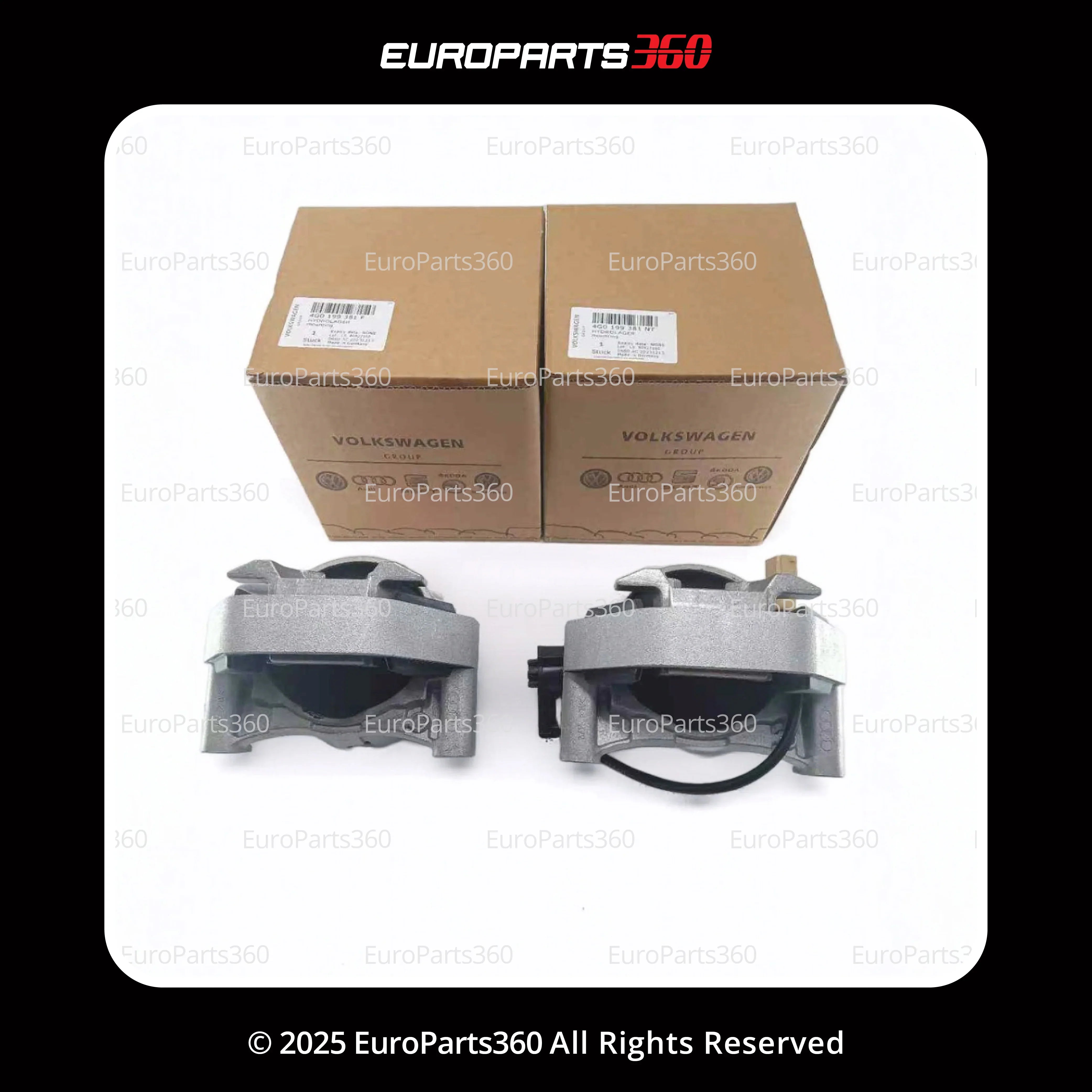 Audi A6 A7 Quattro 3.0t Engine Mounts Set Left and Right 4G0199381NT - Europarts360